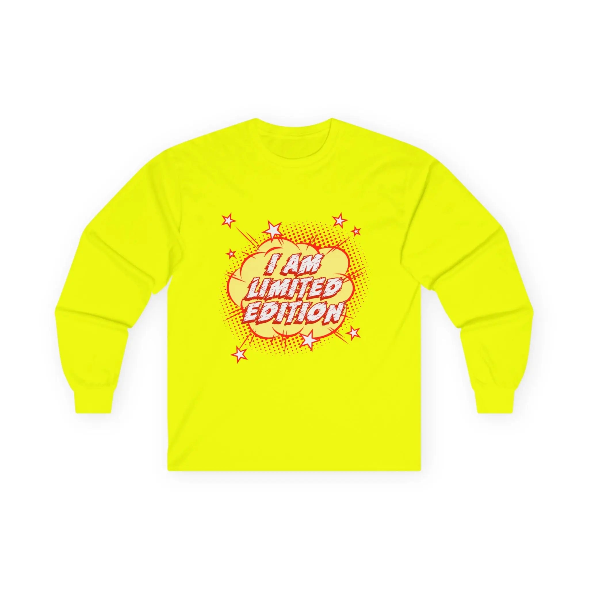 I Am Limited Edition" Cosmic Comic-Style Tee Printify