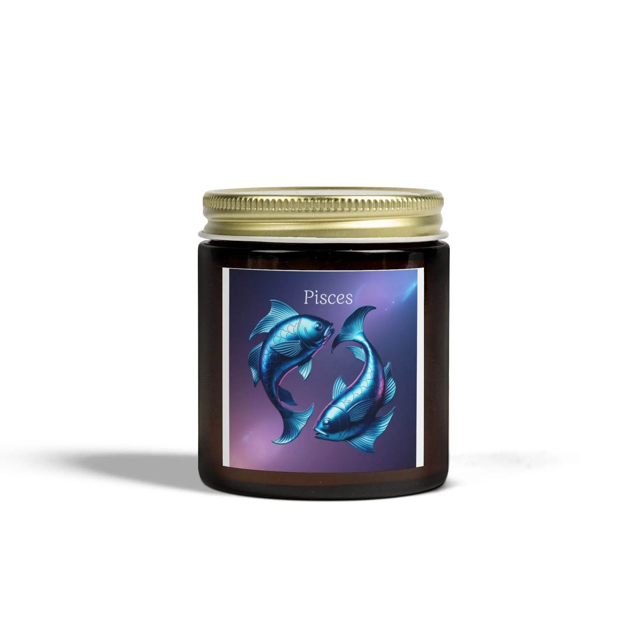 Pisces Scented Candles, Coconut Apricot Wax, Astrology Gift, Home Decor, Birthday Gift, Meditation Candle - Zodiac Sign - Our Sacred Serenity Store