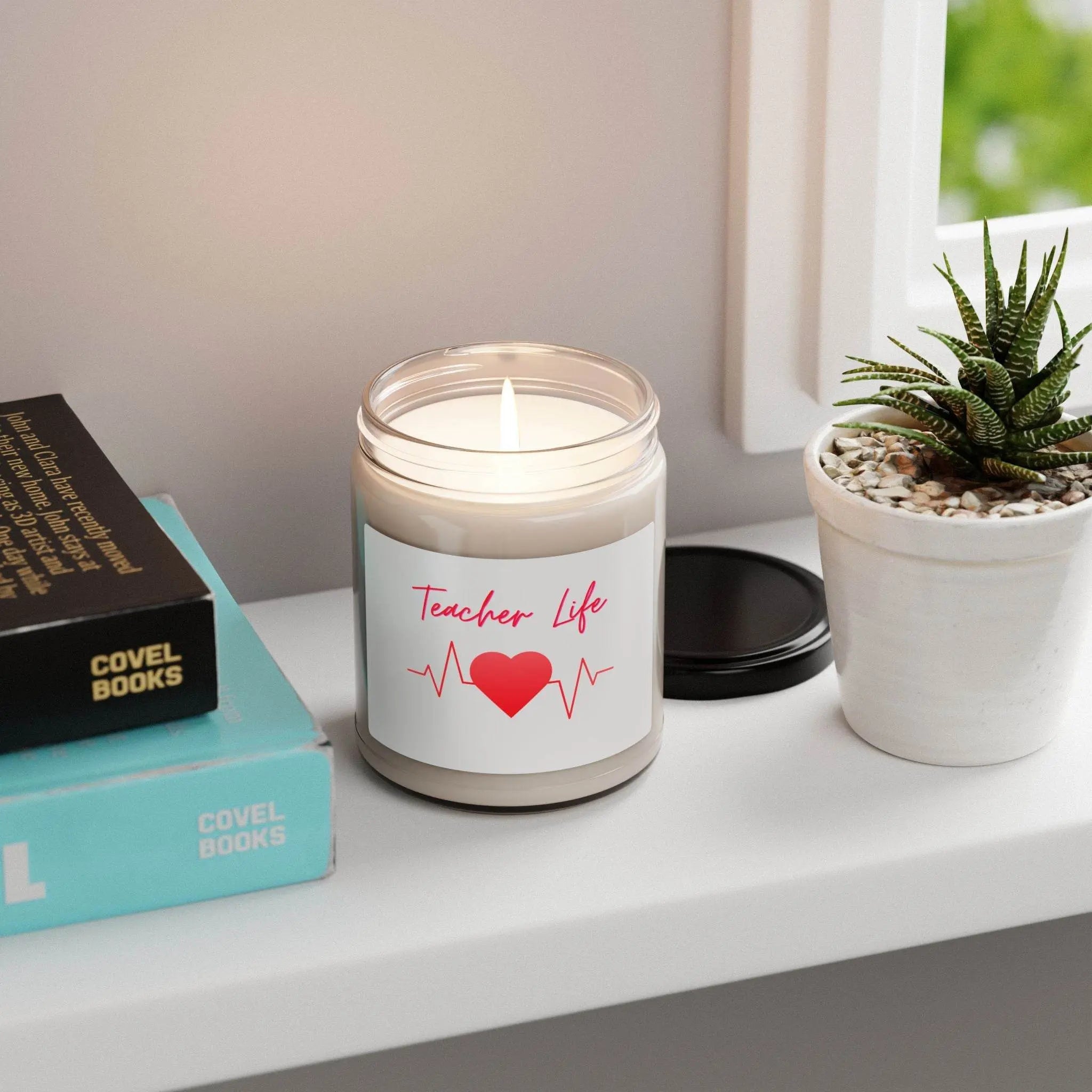 Teacher Life Candle, Classroom Decor Gift, Education Soy Candle, 9oz Scented Candle, Teacher Appreciation Gift - Our Sacred Serenity Store