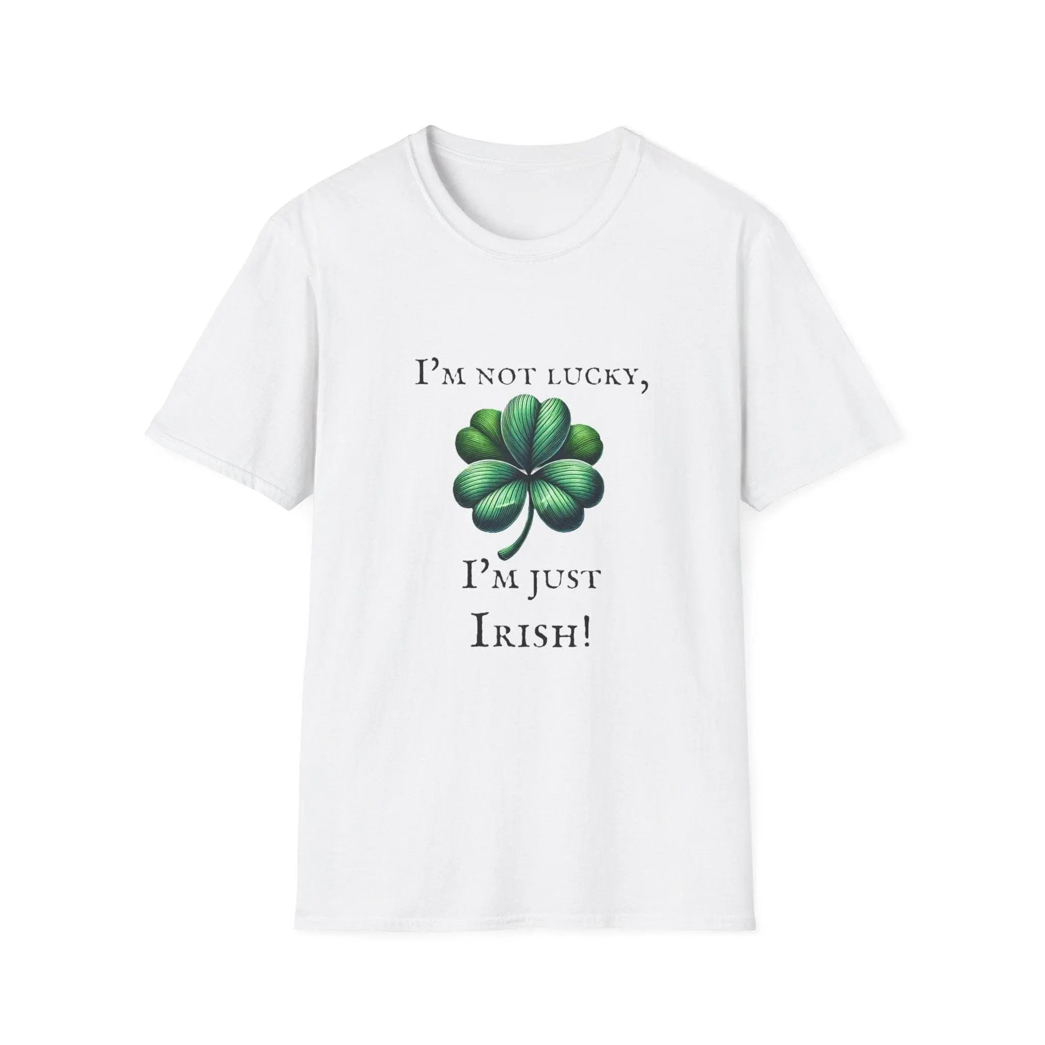 “I’m Not Lucky, I’m Just Irish” Clover Tee – Celebrate Heritage with Style - Our Sacred Serenity Store