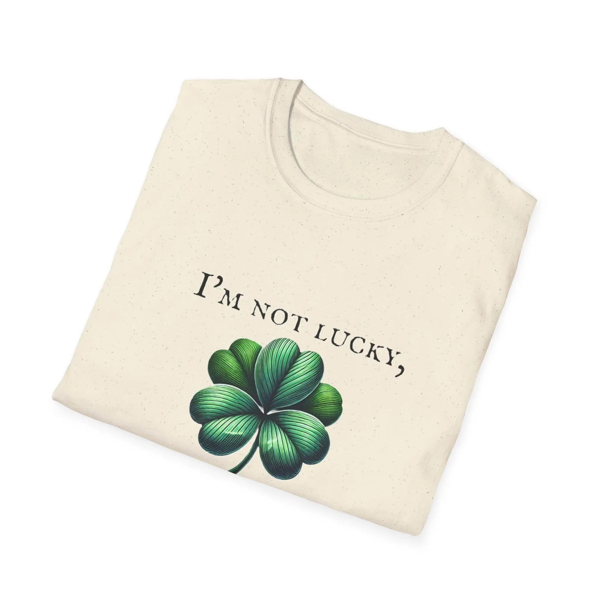 “I’m Not Lucky, I’m Just Irish” Clover Tee – Celebrate Heritage with Style - Our Sacred Serenity Store