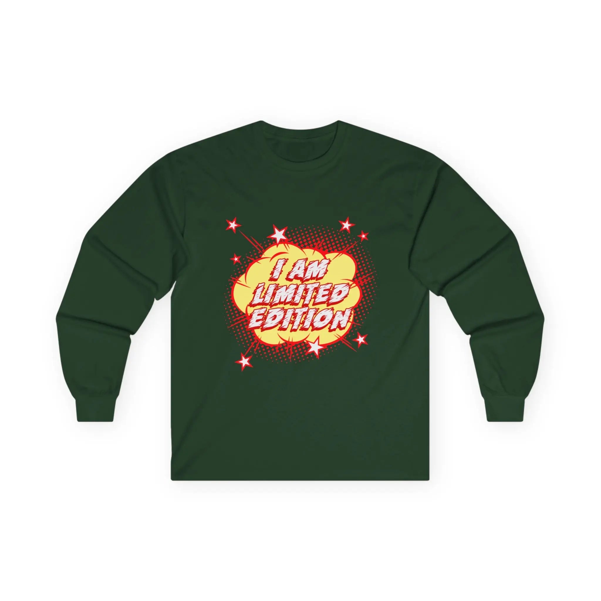 I Am Limited Edition" Cosmic Comic-Style Tee Printify