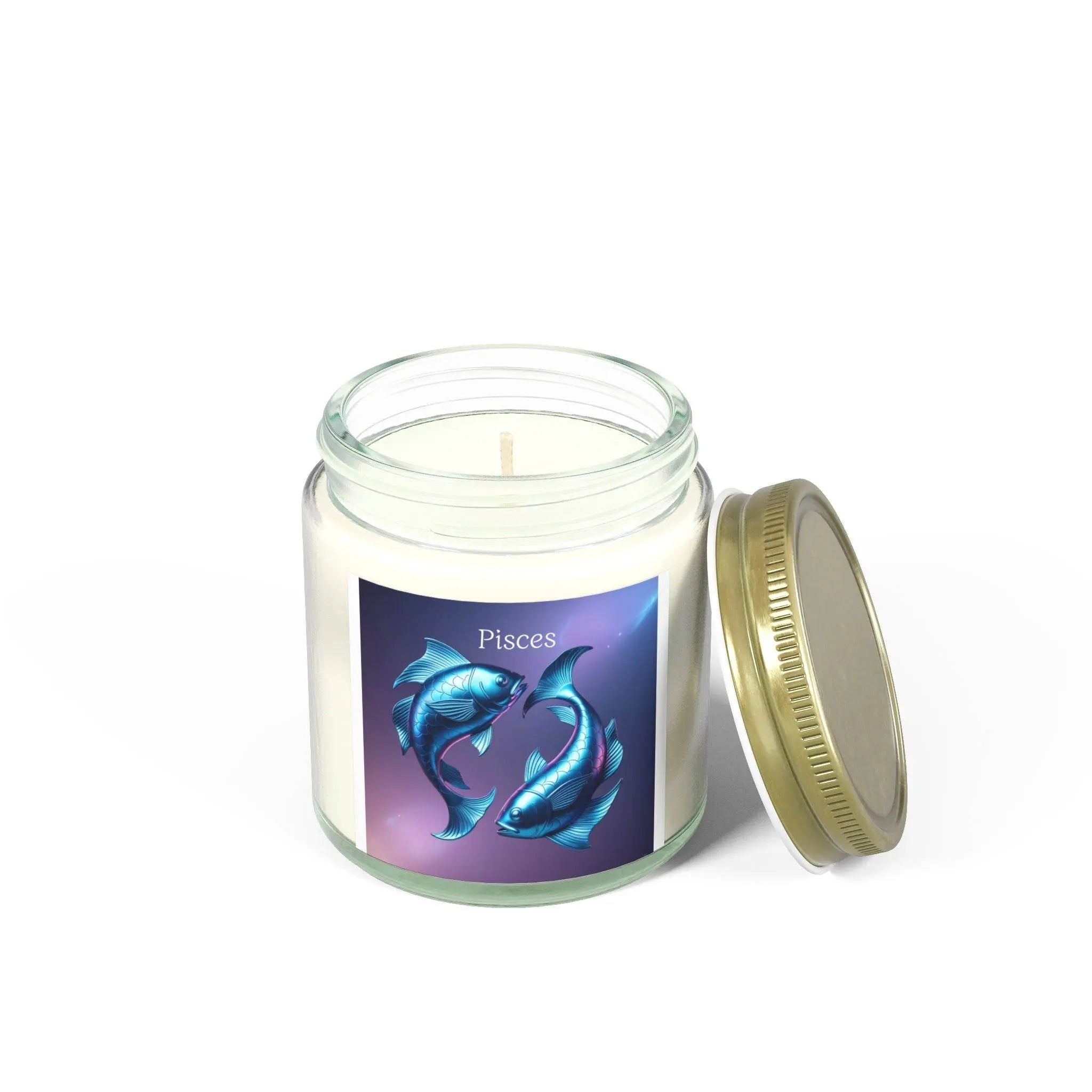 Pisces Scented Candles, Coconut Apricot Wax, Astrology Gift, Home Decor, Birthday Gift, Meditation Candle - Zodiac Sign - Our Sacred Serenity Store