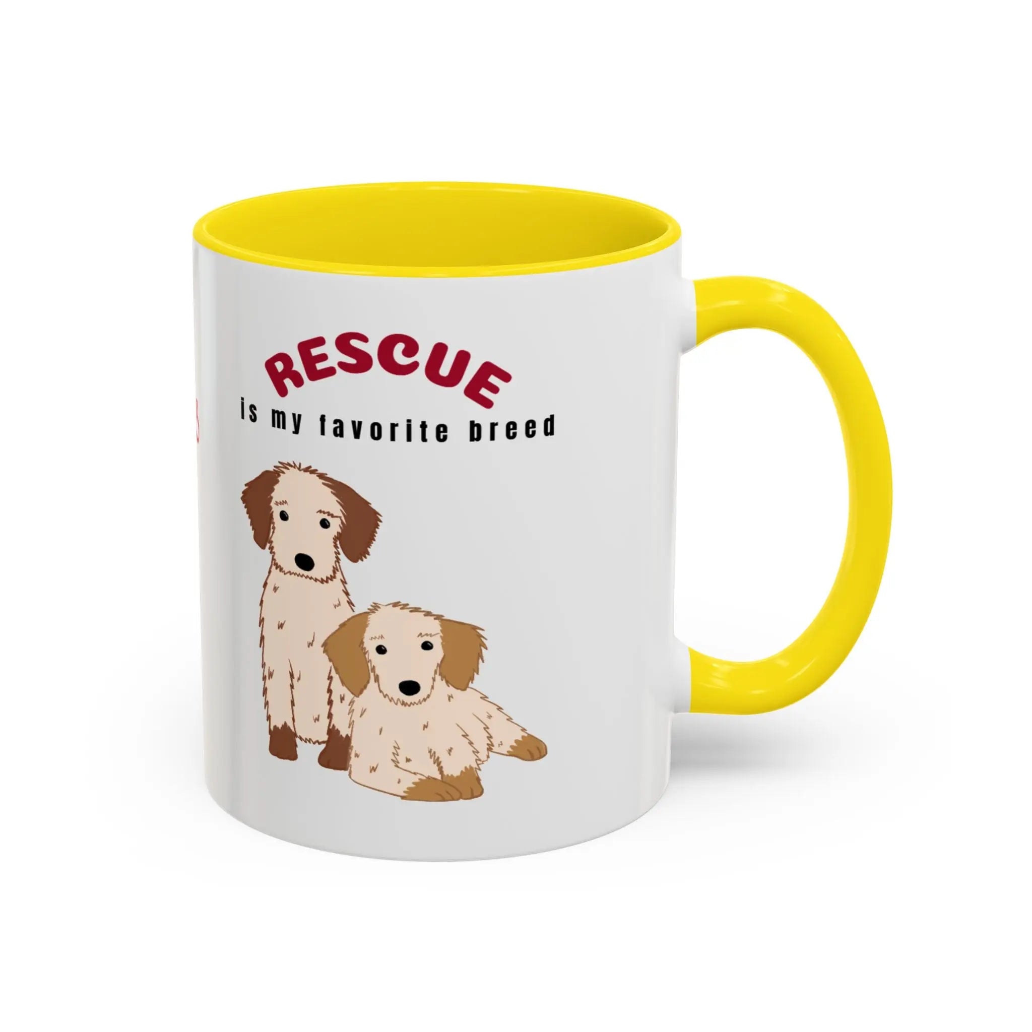 Rescue Dogs Love Coffee Mug – A Sweet Sip for Every Animal Lover Printify
