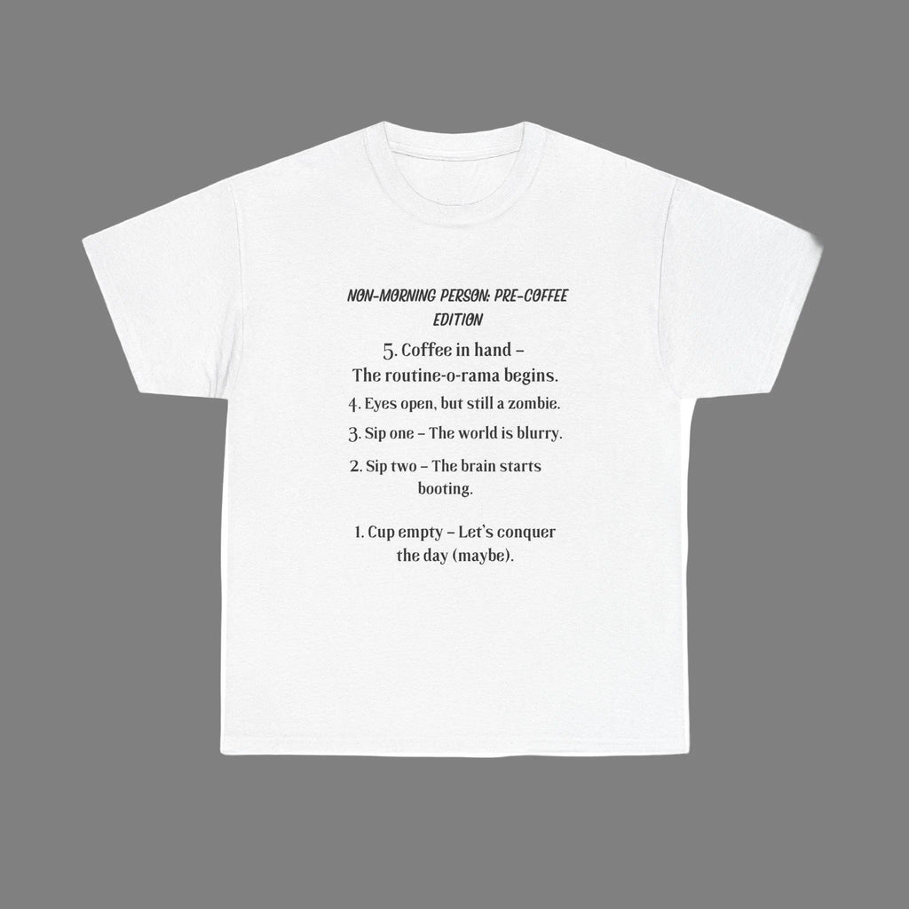 Leveling Up a Non-Morning Person Tee – Comfort Meets Everyday Style - Our Sacred Serenity Store
