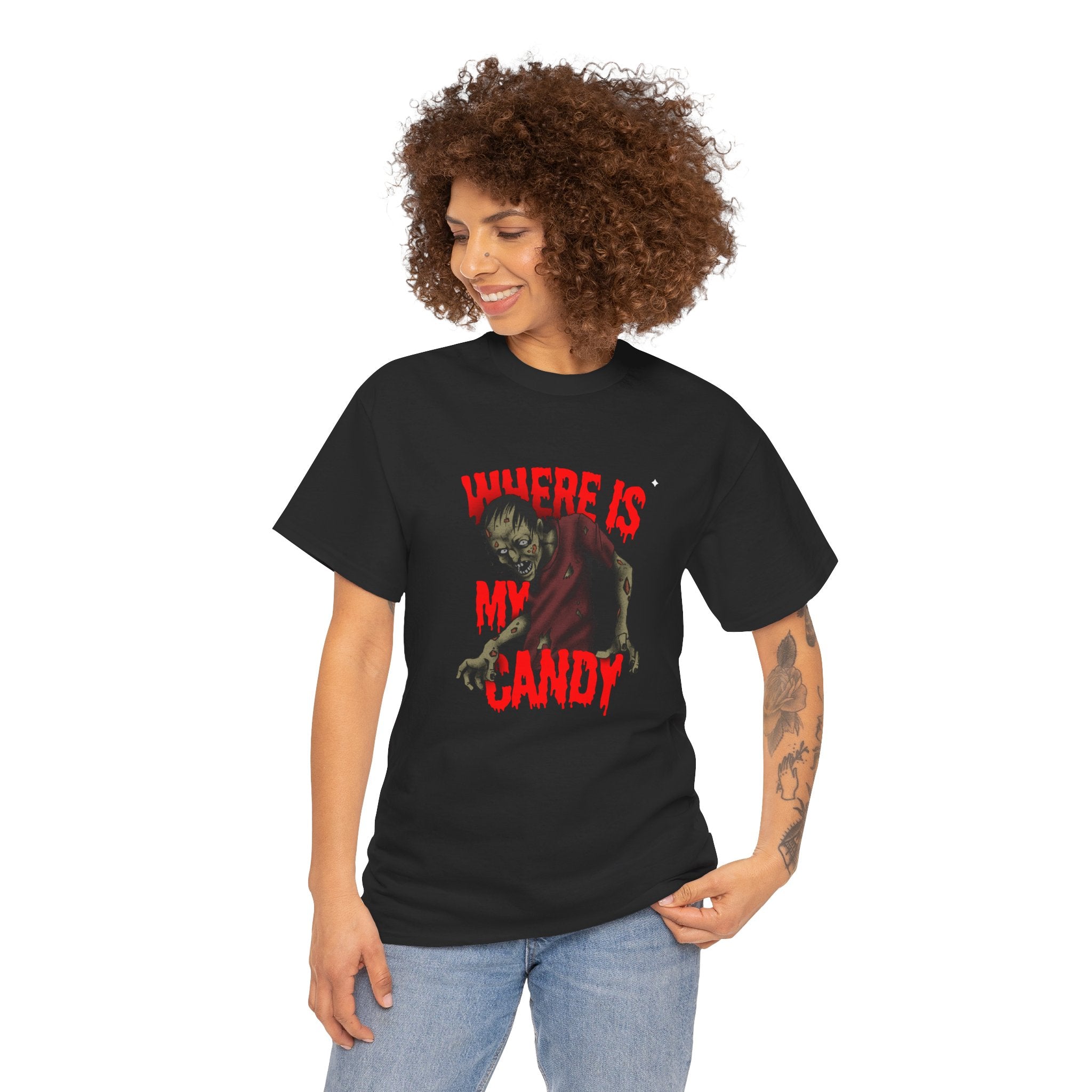 Halloween Zombie Tee, Spooky Unisex Cotton Shirt, Horror Apparel, Costume Party T-Shirt, October 31st Gift,