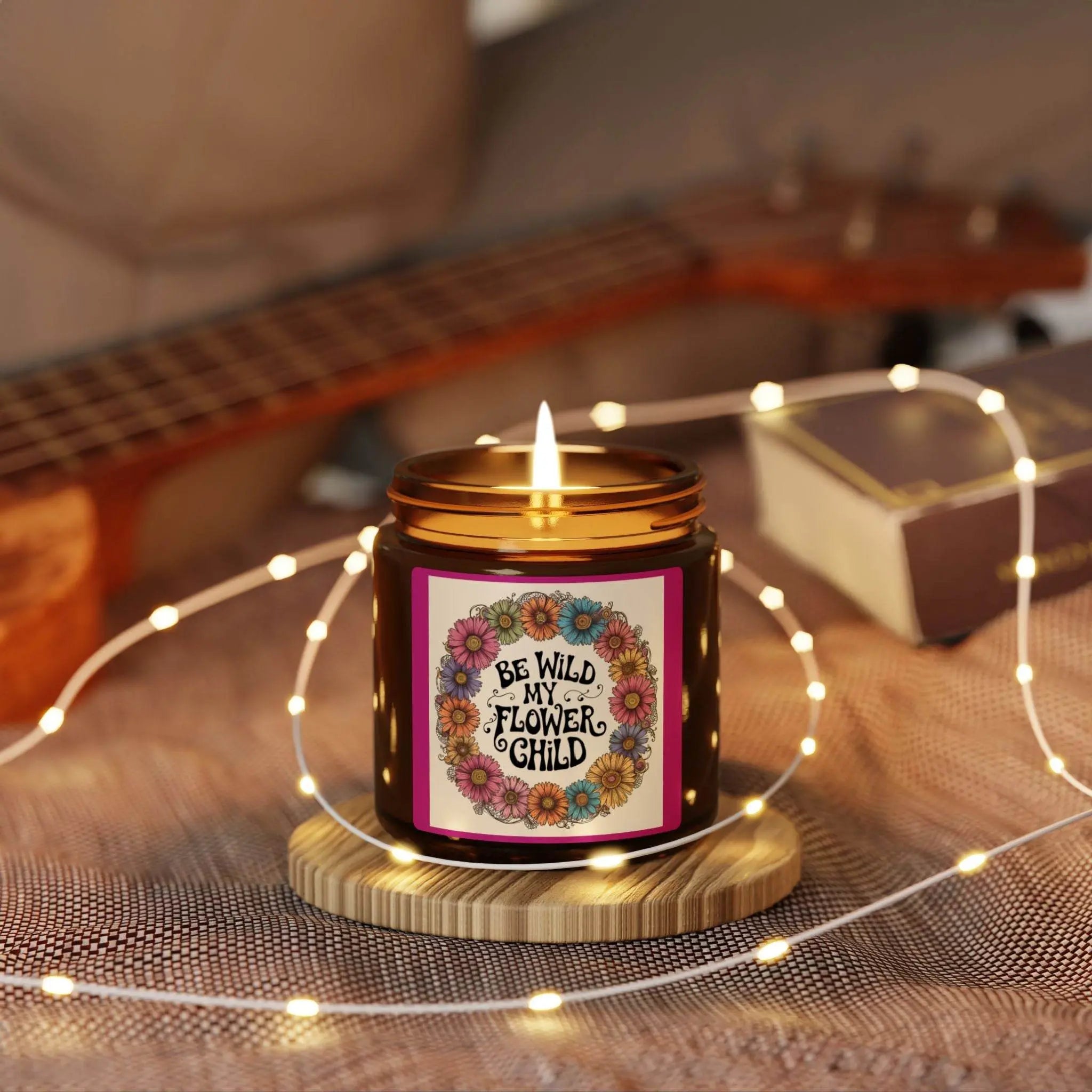 Stay Wild Soy Candle Hippie Love and Peace - Our Sacred Serenity Store