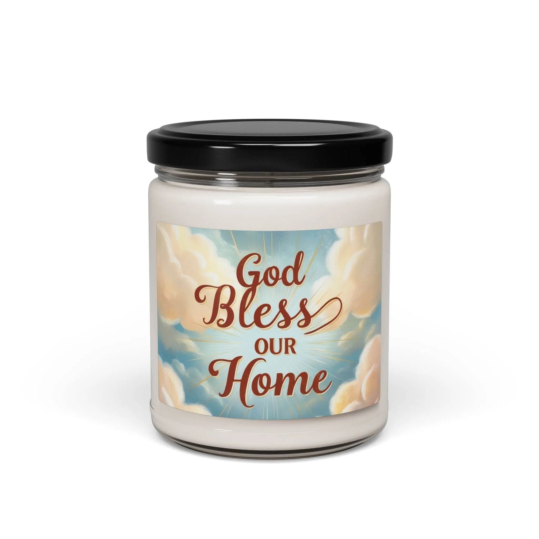 Scented Candle, God Bless Our Home, Prayer Candle, Religious Candle, Housewarming Gift, Home Decor - Our Sacred Serenity Store