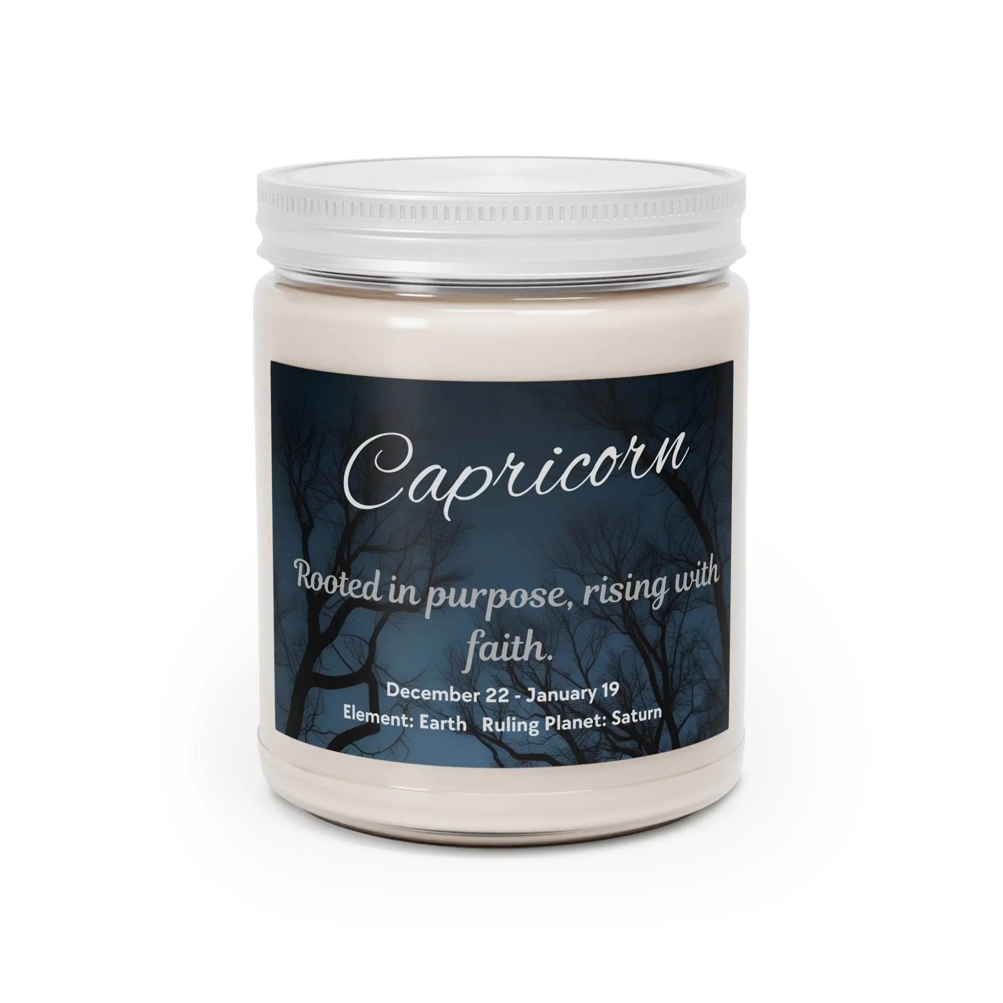 Capricorn Scented Candle, Earthy Aromatherapy, Zodiac Gift for Astrology Lovers, Home Decor, Birthday Present - Our Sacred Serenity Store