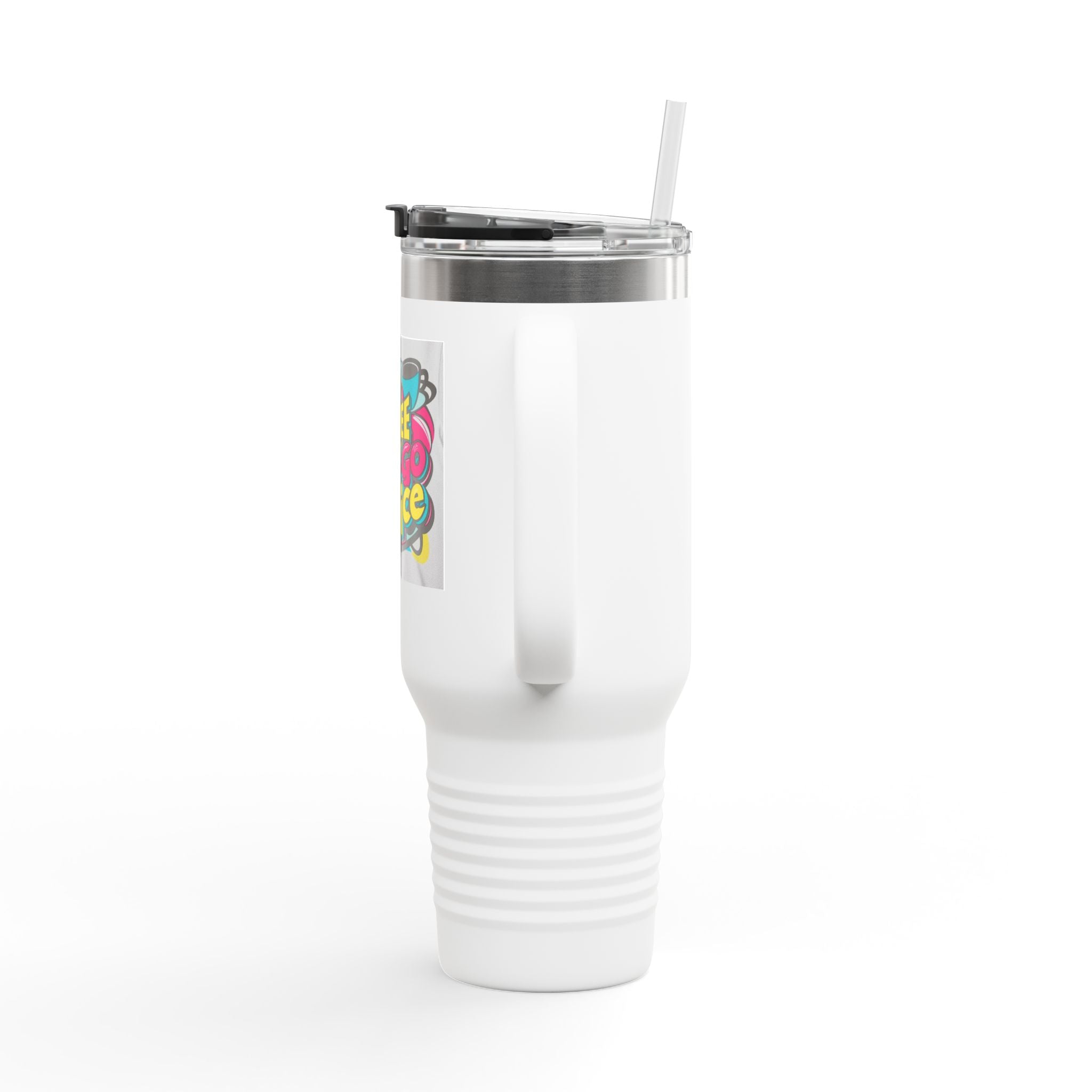 "Coffee Is My Go Go Juice" 40oz Insulated Travel Mug