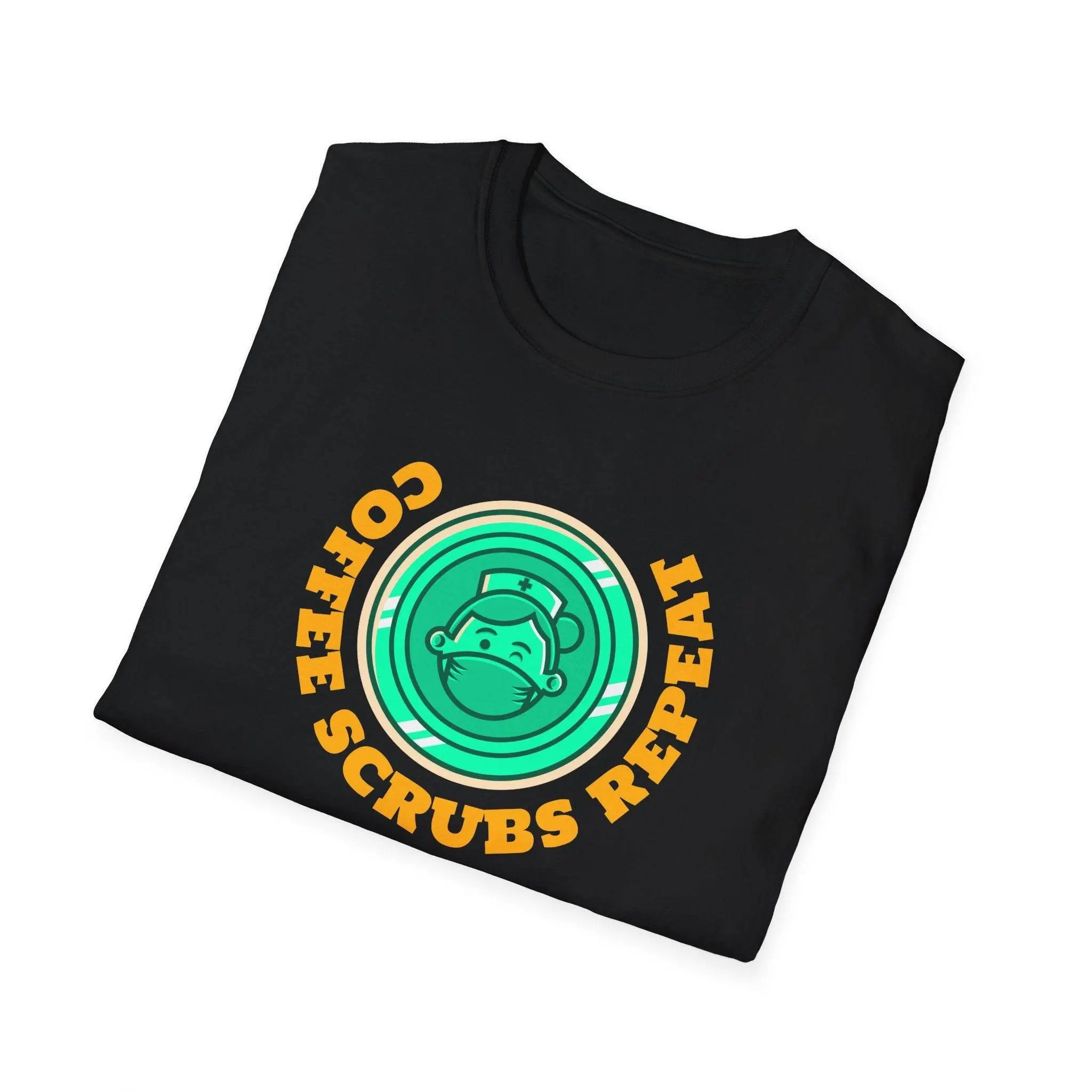 Coffee Scrubs Repeat Unisex Soft Style T-Shirt - Our Sacred Serenity Store