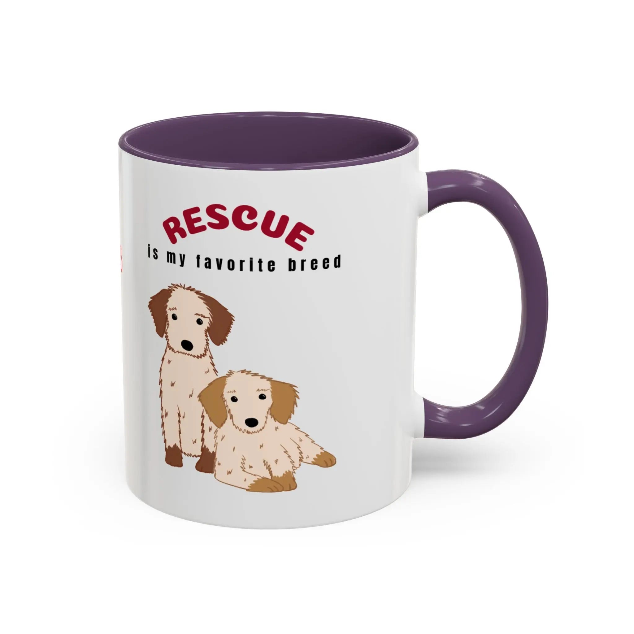 Rescue Dogs Love Coffee Mug – A Sweet Sip for Every Animal Lover Printify