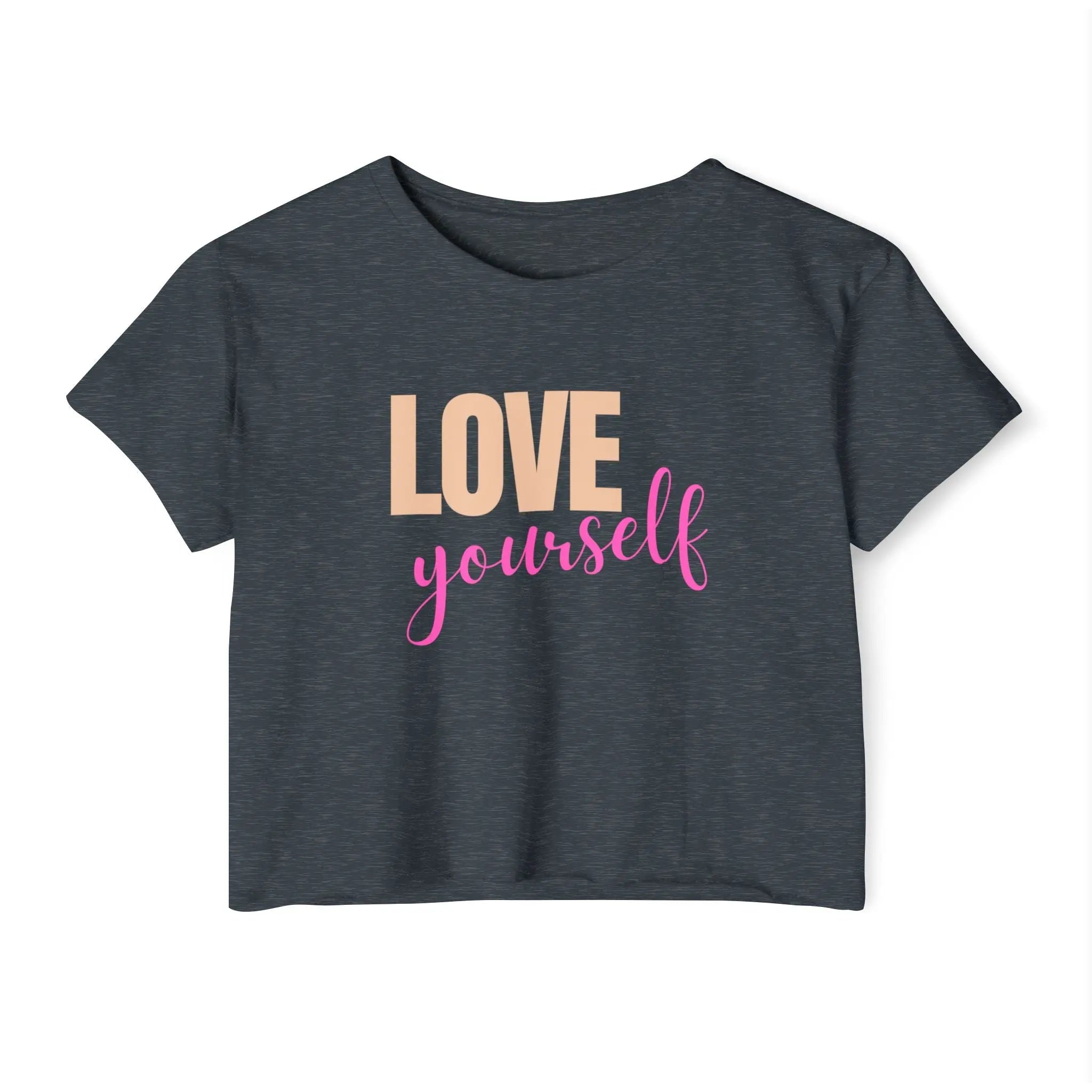 Love Yourself Festival Crop Top – Boho Summer Style Printify