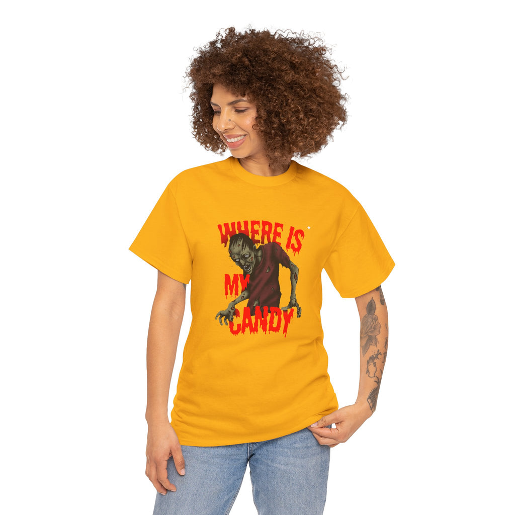 Halloween Zombie Tee, Spooky Unisex Cotton Shirt, Horror Apparel, Costume Party T-Shirt, October 31st Gift,