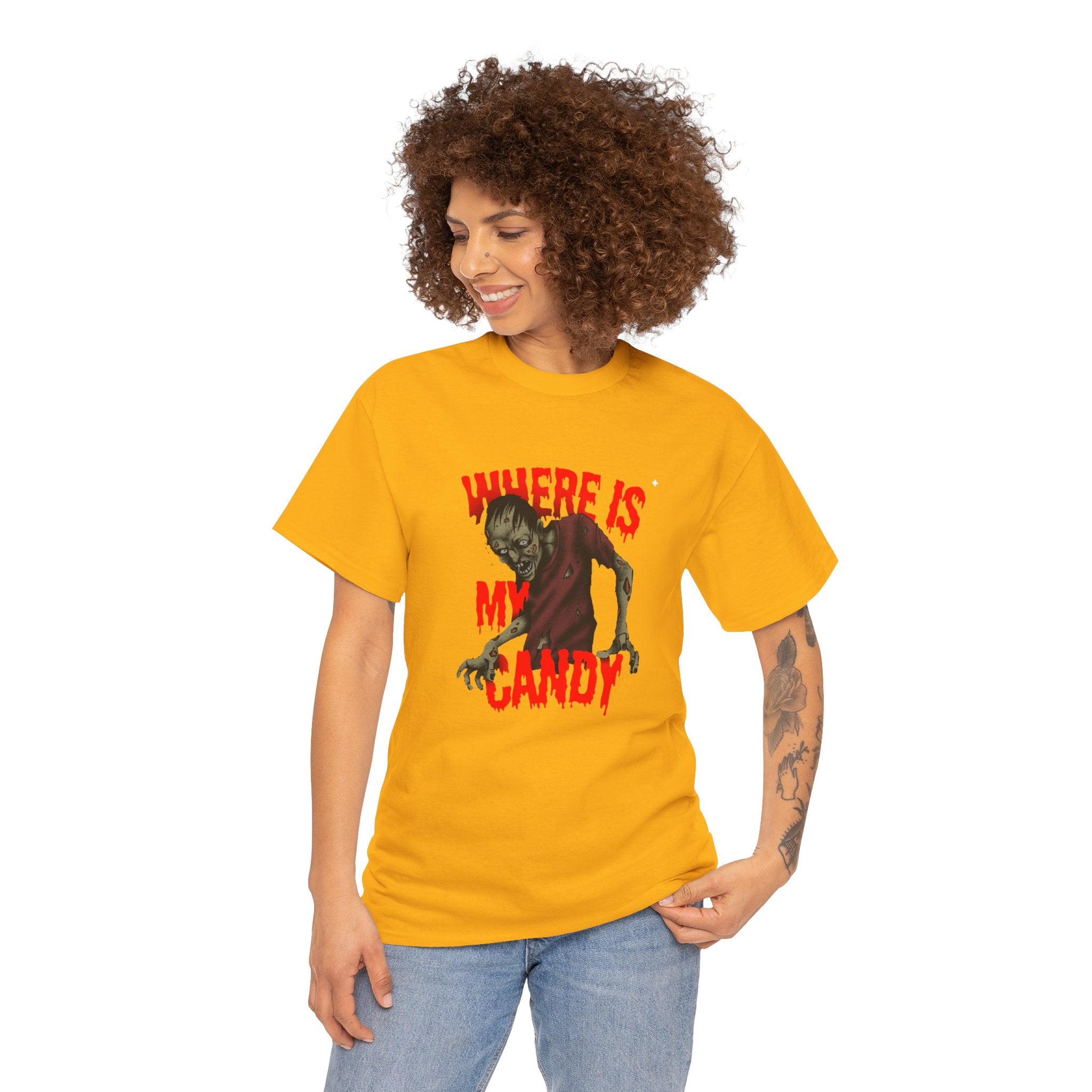 Halloween Zombie Tee, Spooky Unisex Cotton Shirt, Horror Apparel, Costume Party T-Shirt, October 31st Gift,