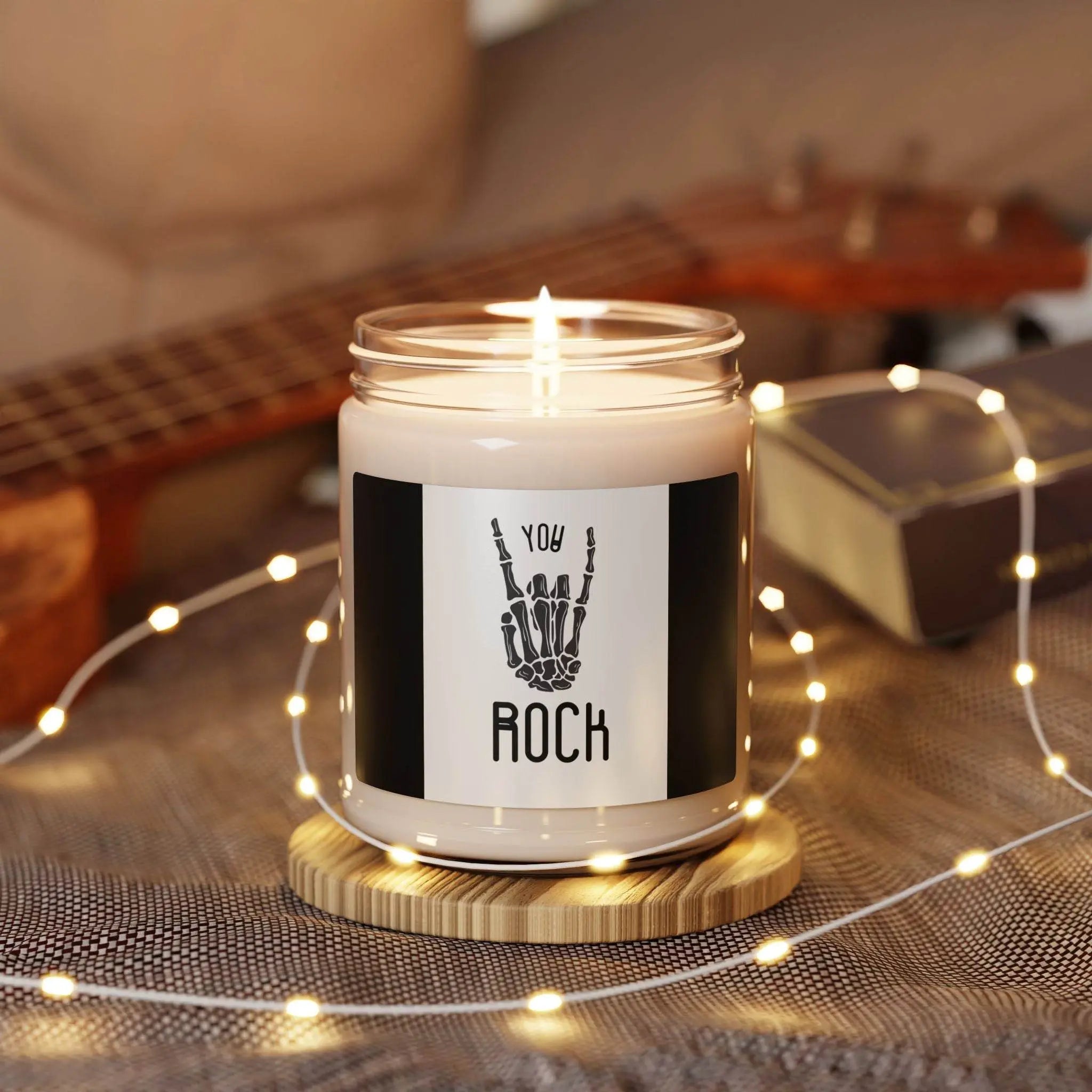 You Rock! Soy Candle, Inspirational Quote, Hand-poured Candle, Home Decor, Gift for Her, Scented Candle - Our Sacred Serenity Store
