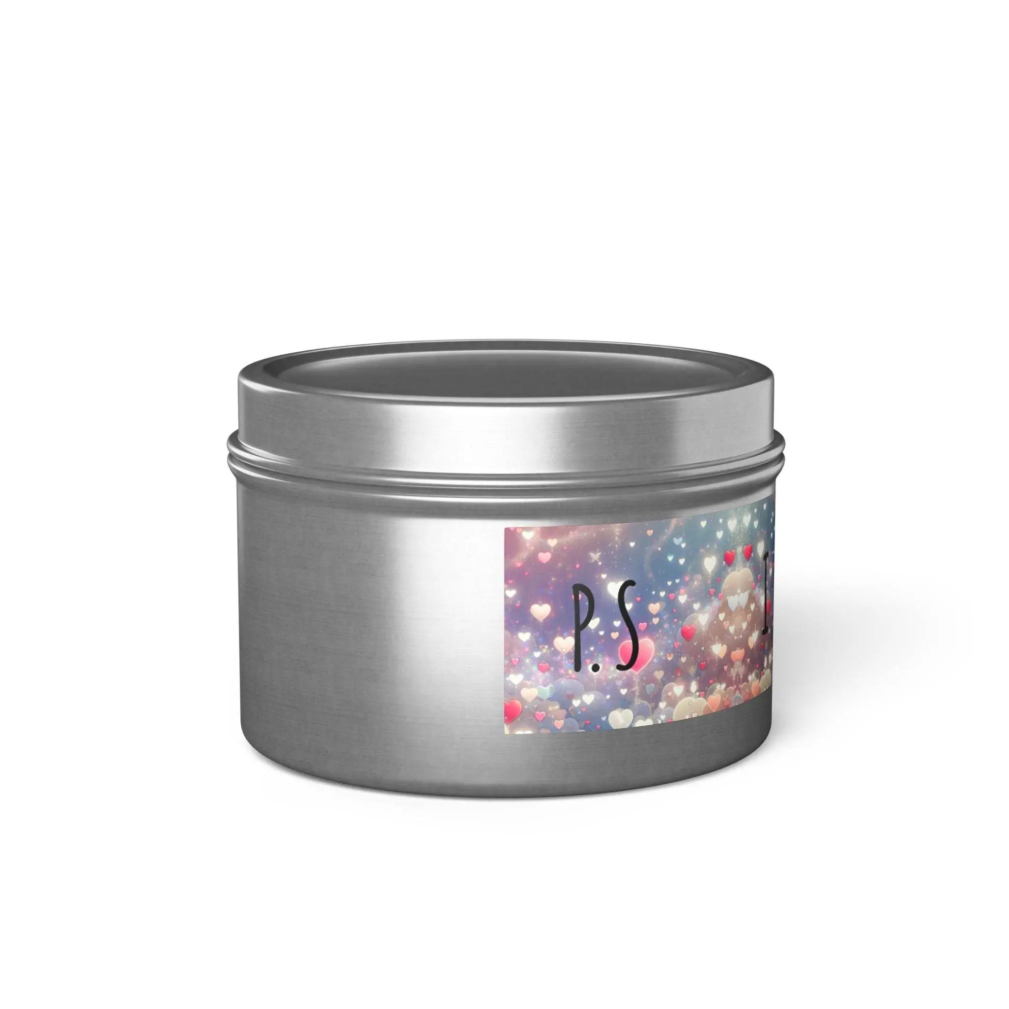 P.S I Love You Tin Candles, Heart Design Candle, Romantic Soy Candle, Day Gift, Home Decor Candle, Love Candle, Valentine's. - Our Sacred Serenity Store