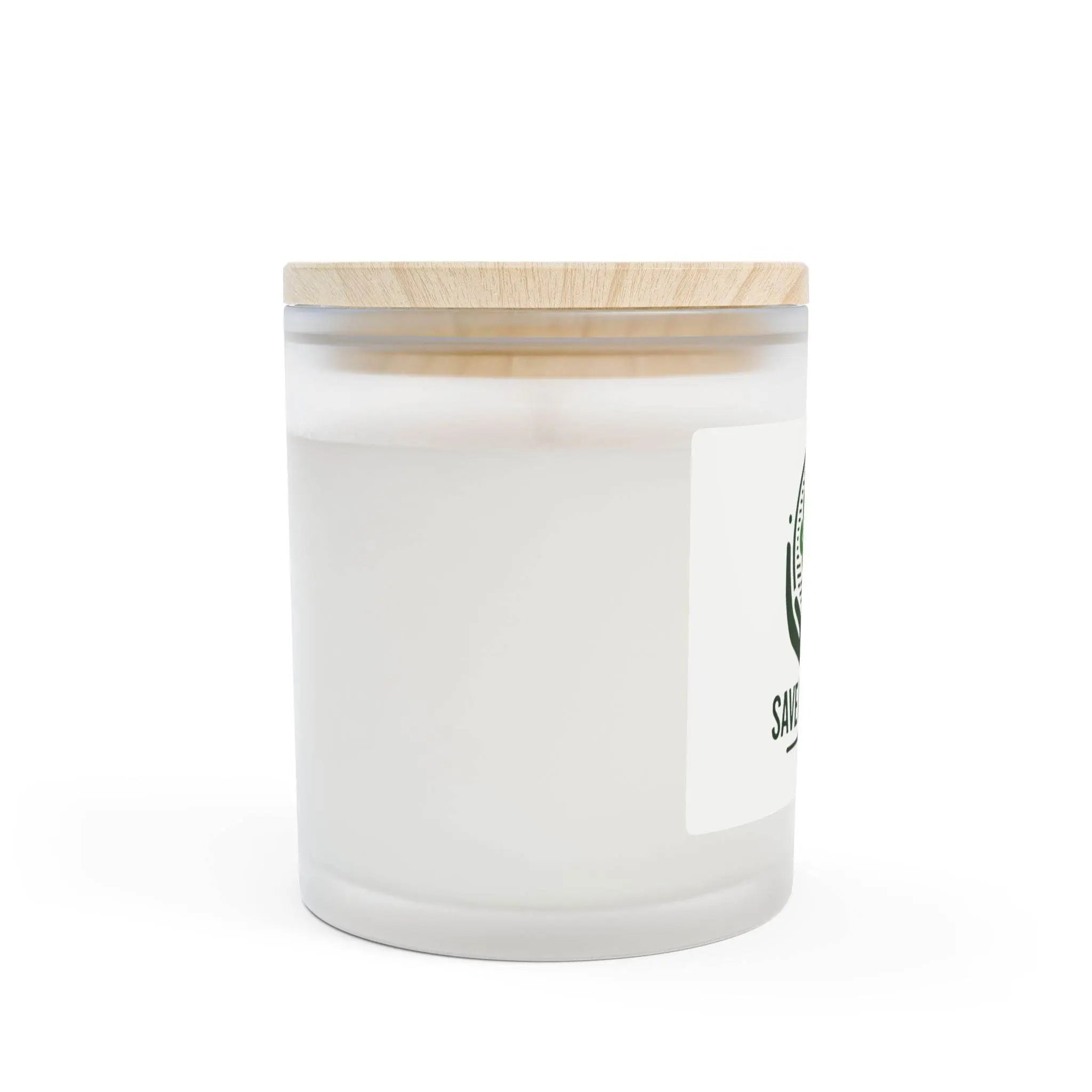 Earth-Inspired Candle – Eco-Friendly Frosted Glass with Wooden Wick (50-Hour Burn) - Our Sacred Serenity Store
