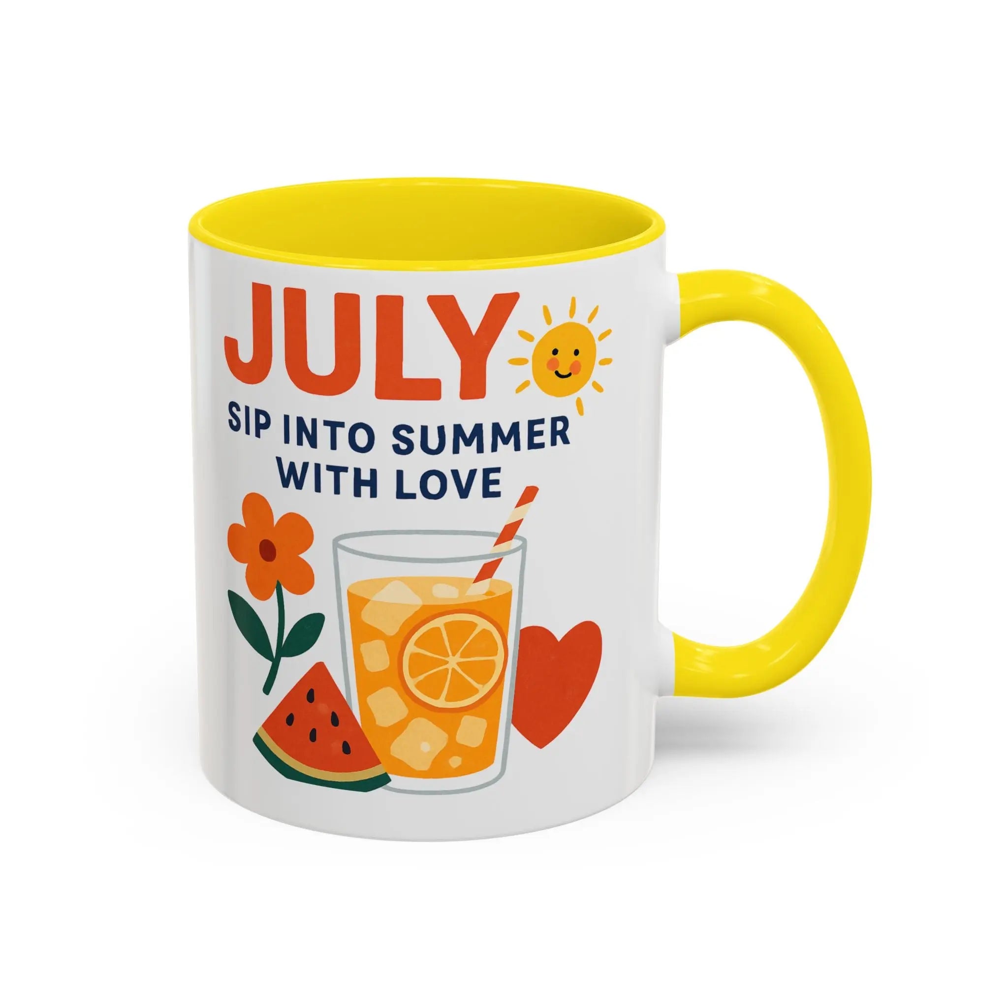 July - Bring the Sunshine Home with This Summer Vibes Coffee Mug Printify