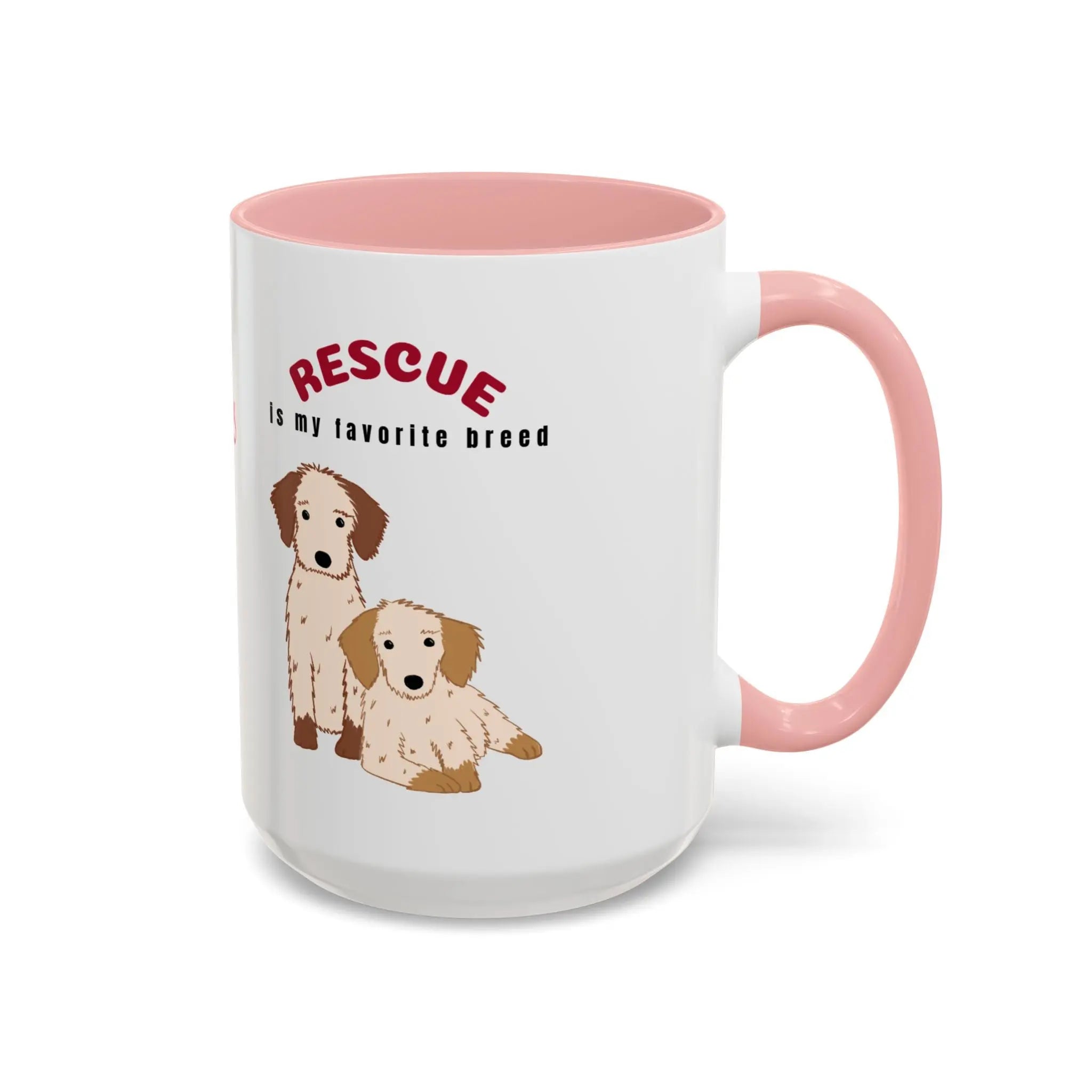 Rescue Dogs Love Coffee Mug – A Sweet Sip for Every Animal Lover Printify