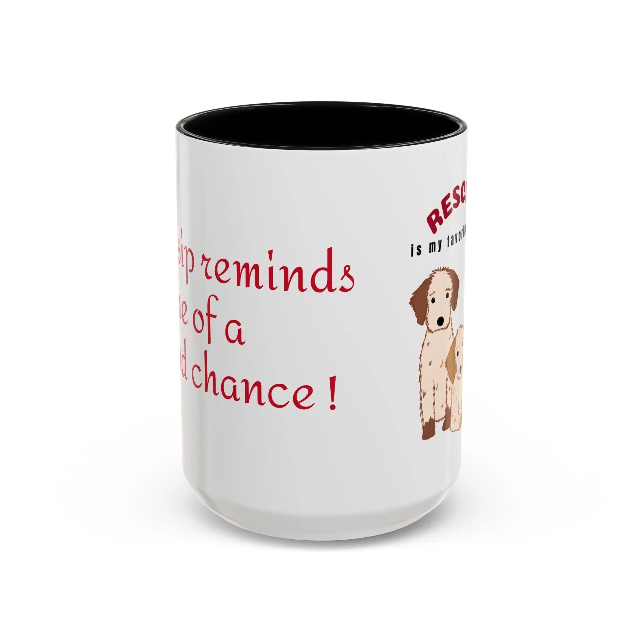 Rescue Dogs Love Coffee Mug – A Sweet Sip for Every Animal Lover Printify