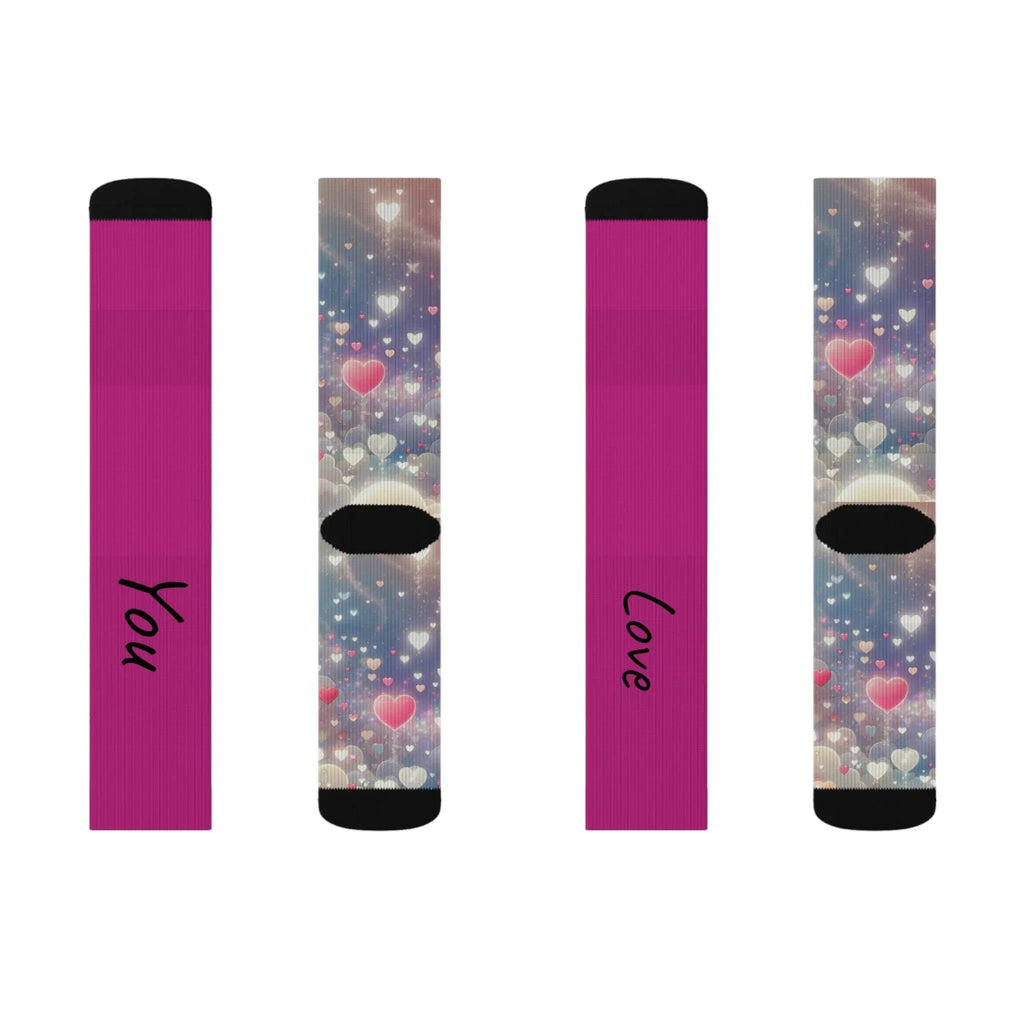Cozy Socks - Love You Cute Sublimation Socks - Our Sacred Serenity Store