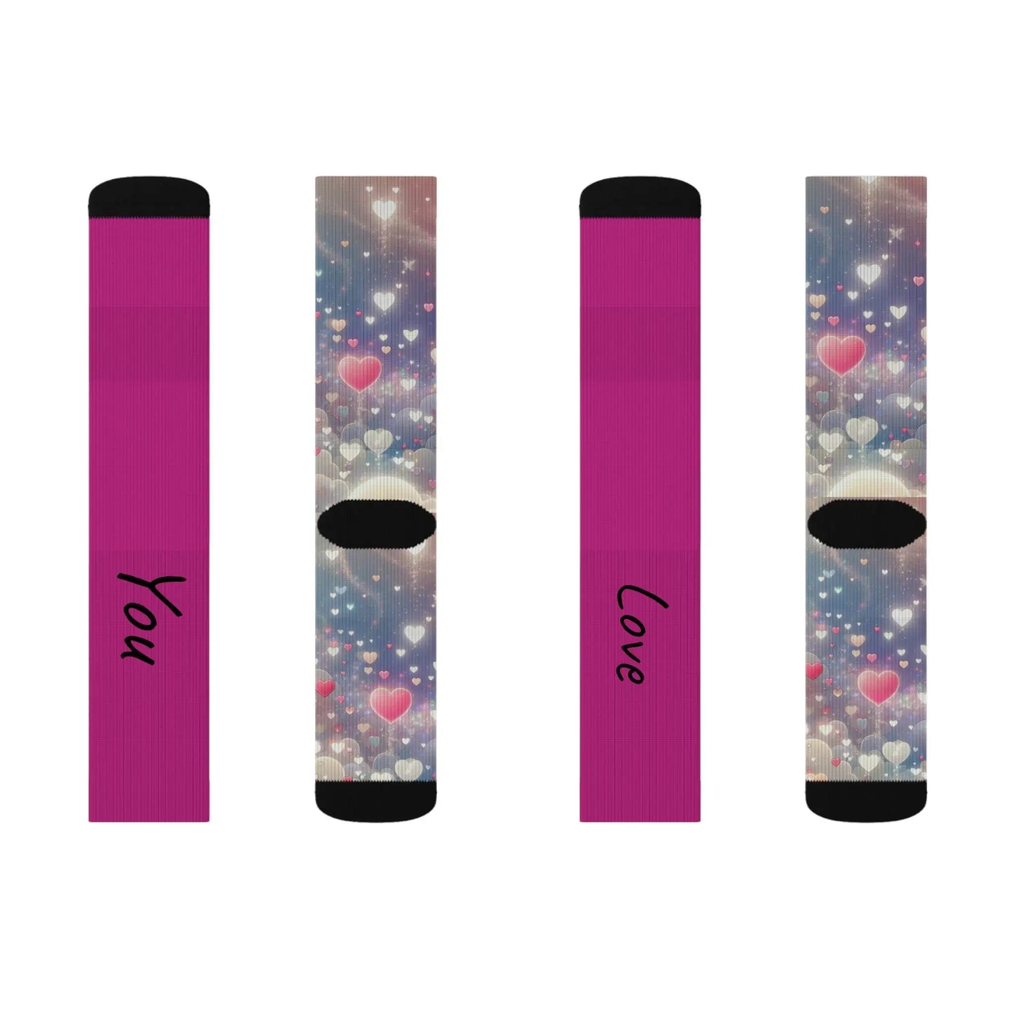 Cozy Socks - Love You Cute Sublimation Socks - Our Sacred Serenity Store