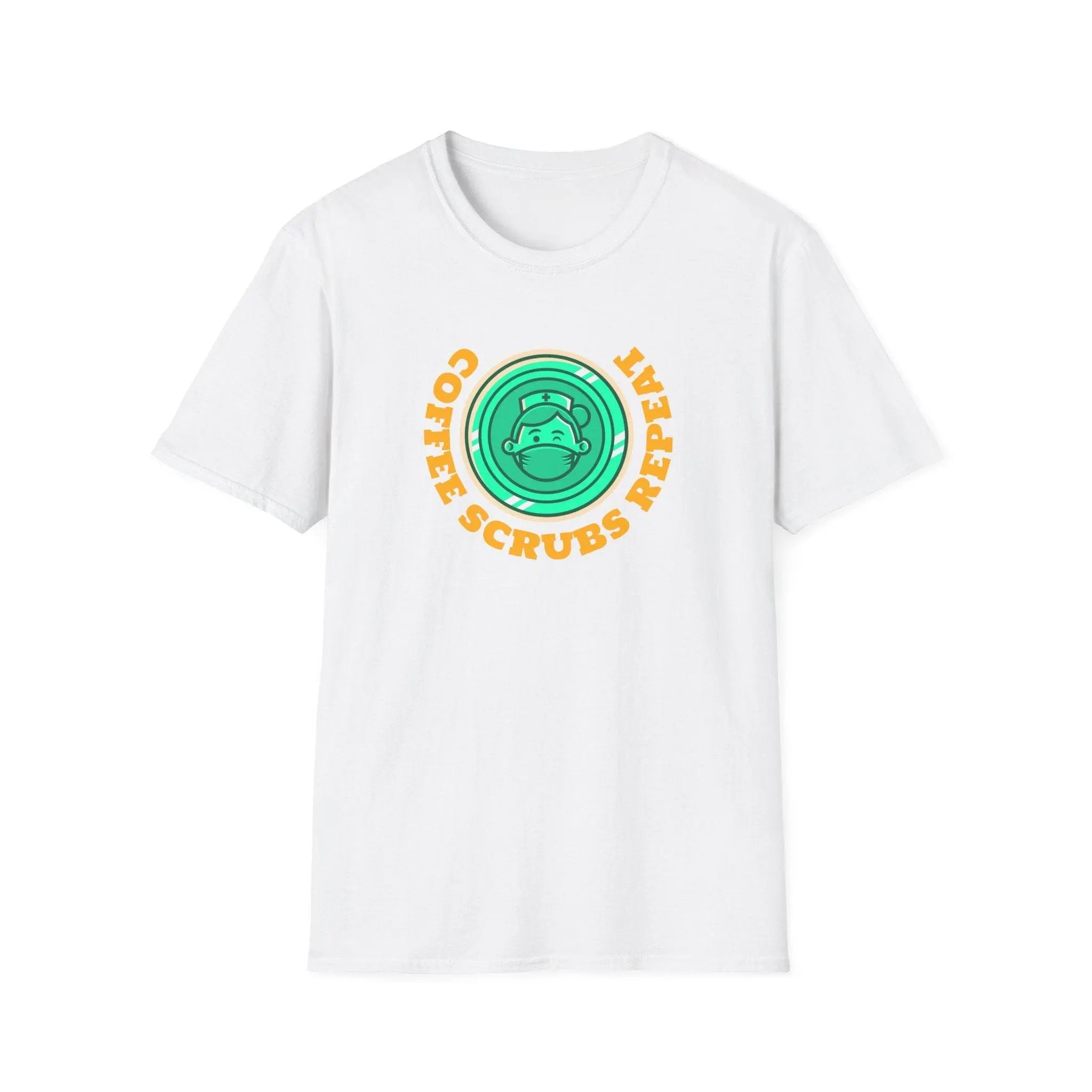 Coffee Scrubs Repeat Unisex Soft Style T-Shirt - Our Sacred Serenity Store