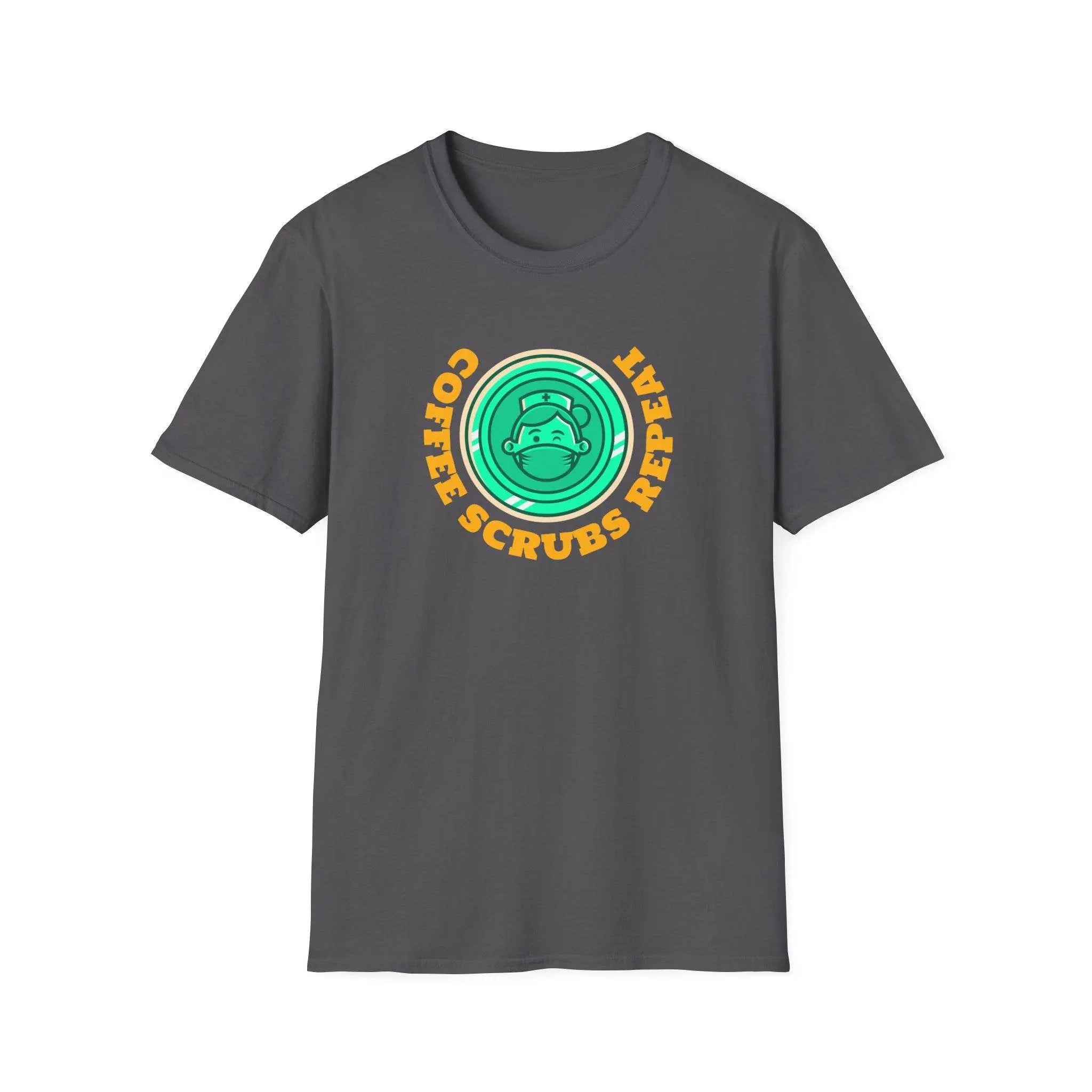 Coffee Scrubs Repeat Unisex Soft Style T-Shirt - Our Sacred Serenity Store
