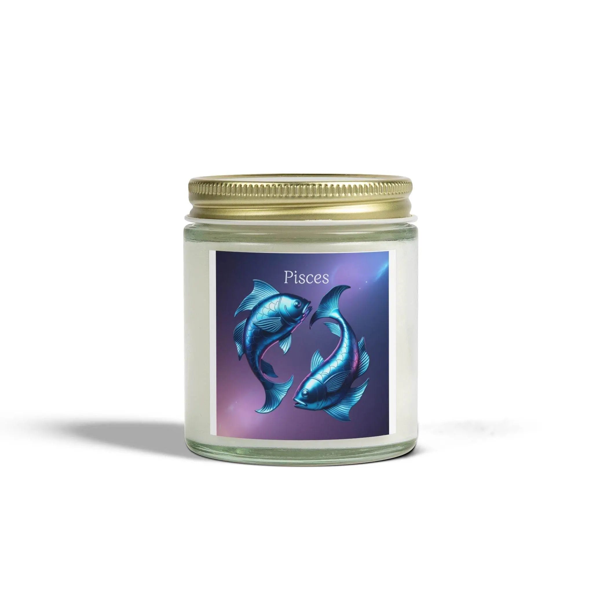 Pisces Scented Candles, Coconut Apricot Wax, Astrology Gift, Home Decor, Birthday Gift, Meditation Candle - Zodiac Sign - Our Sacred Serenity Store
