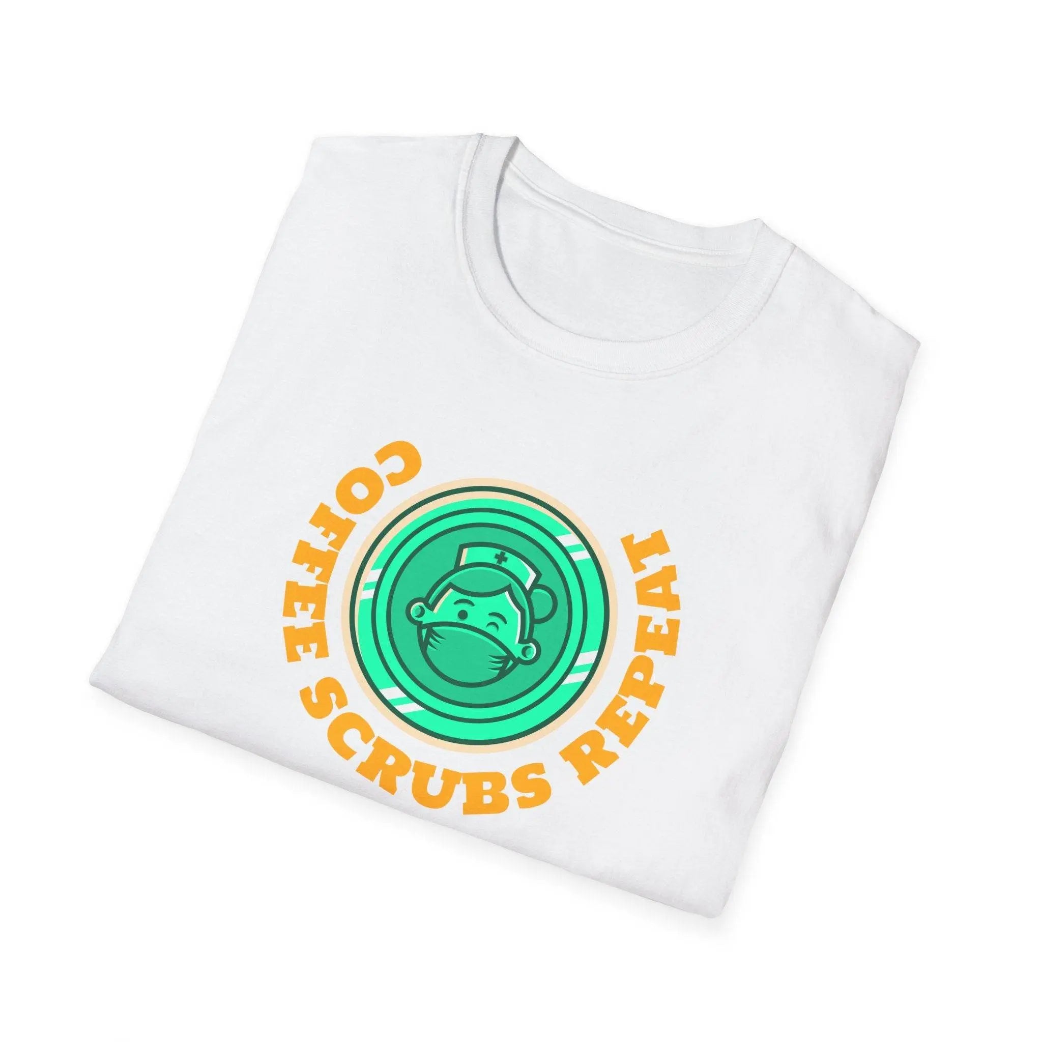 Coffee Scrubs Repeat Unisex Soft Style T-Shirt - Our Sacred Serenity Store