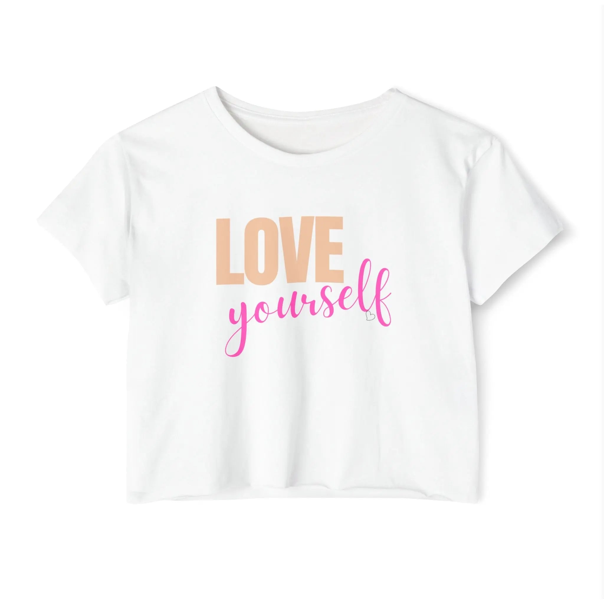 Love Yourself Festival Crop Top – Boho Summer Style Printify