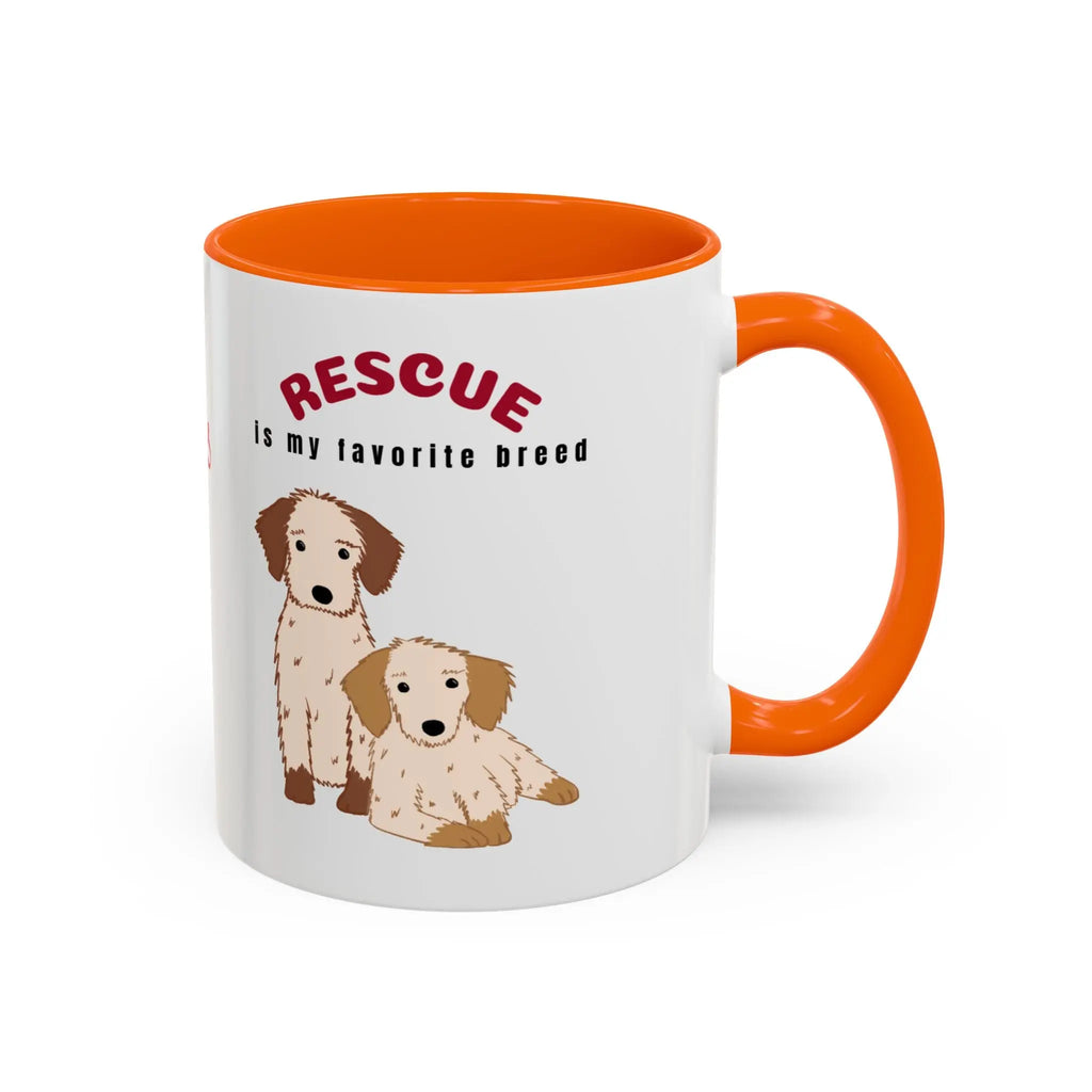 Rescue Dogs Love Coffee Mug – A Sweet Sip for Every Animal Lover Printify