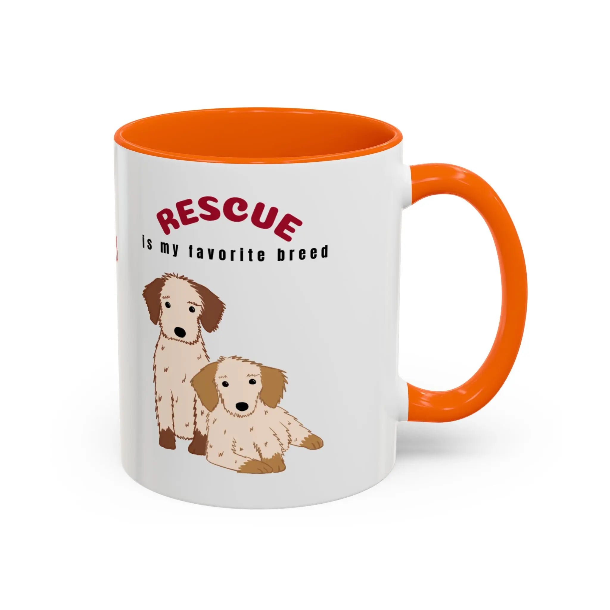 Rescue Dogs Love Coffee Mug – A Sweet Sip for Every Animal Lover Printify