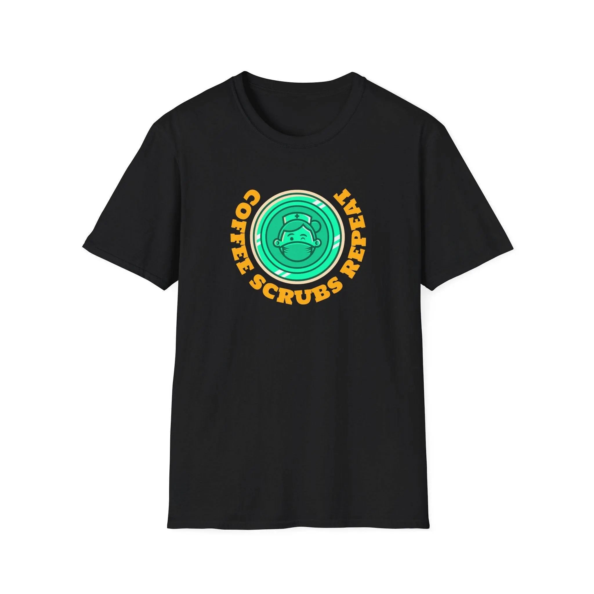 Coffee Scrubs Repeat Unisex Soft Style T-Shirt - Our Sacred Serenity Store