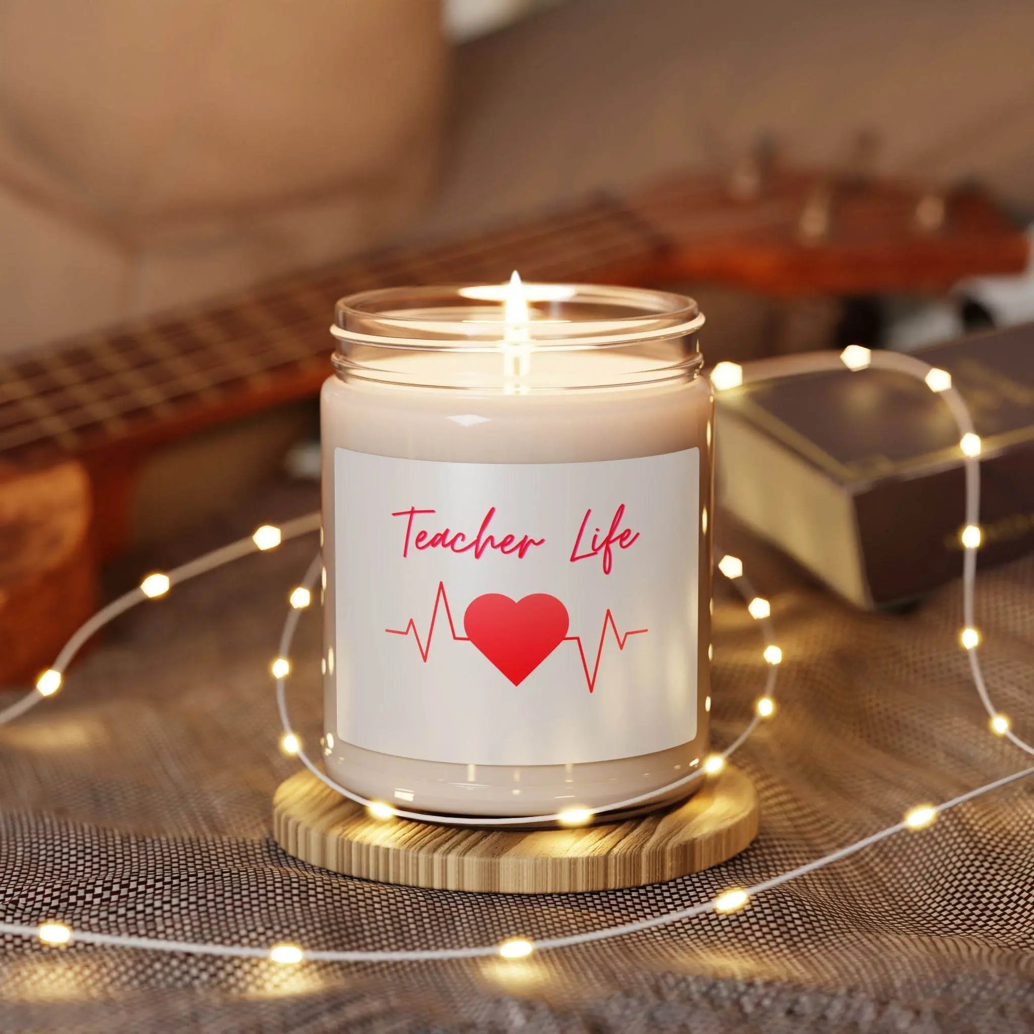 Teacher Life Candle, Classroom Decor Gift, Education Soy Candle, 9oz Scented Candle, Teacher Appreciation Gift - Our Sacred Serenity Store
