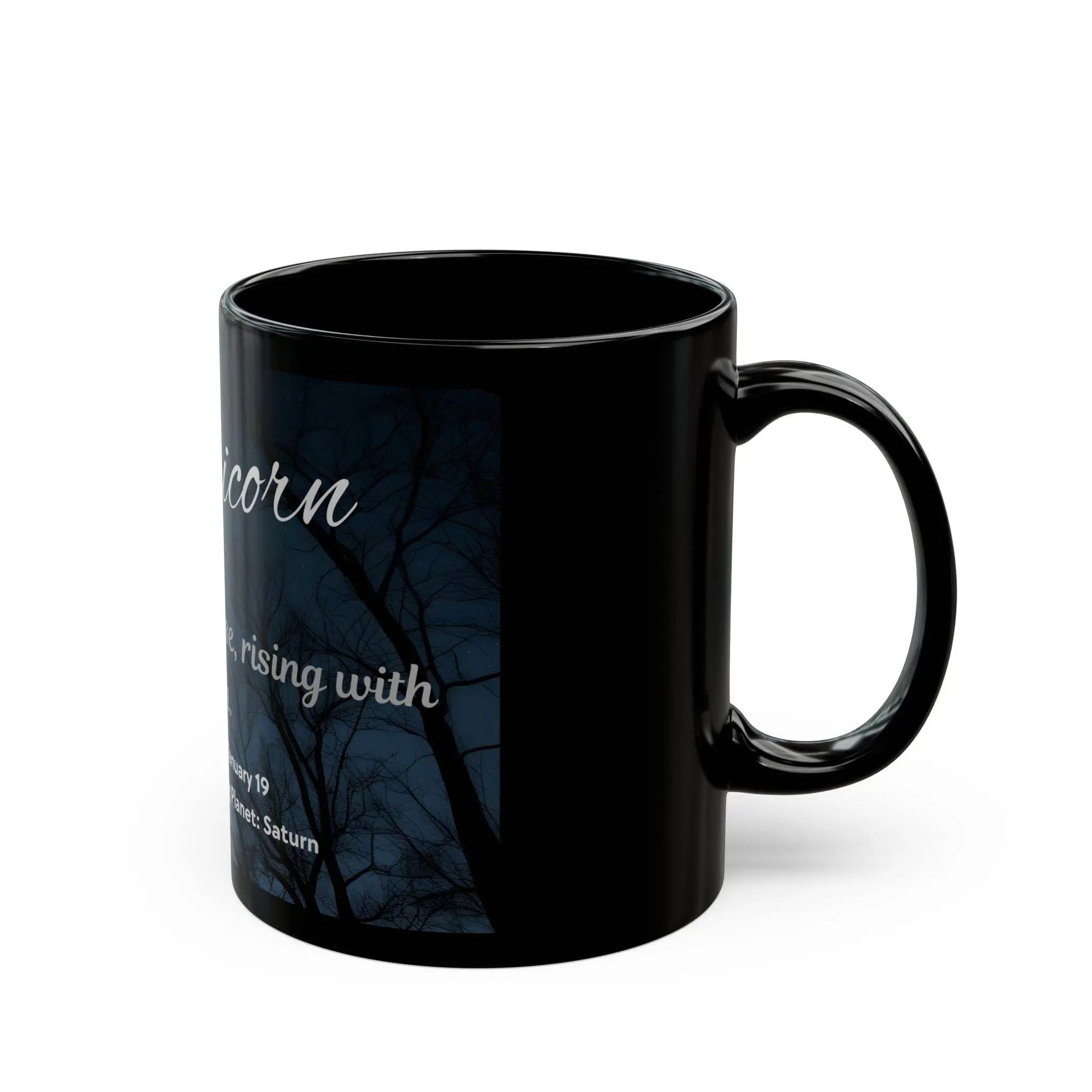 Capricorn Zodiac Mug – “Rooted in Purpose” | Glossy Ceramic, Astrology Gift (11oz/15oz) - Our Sacred Serenity Store