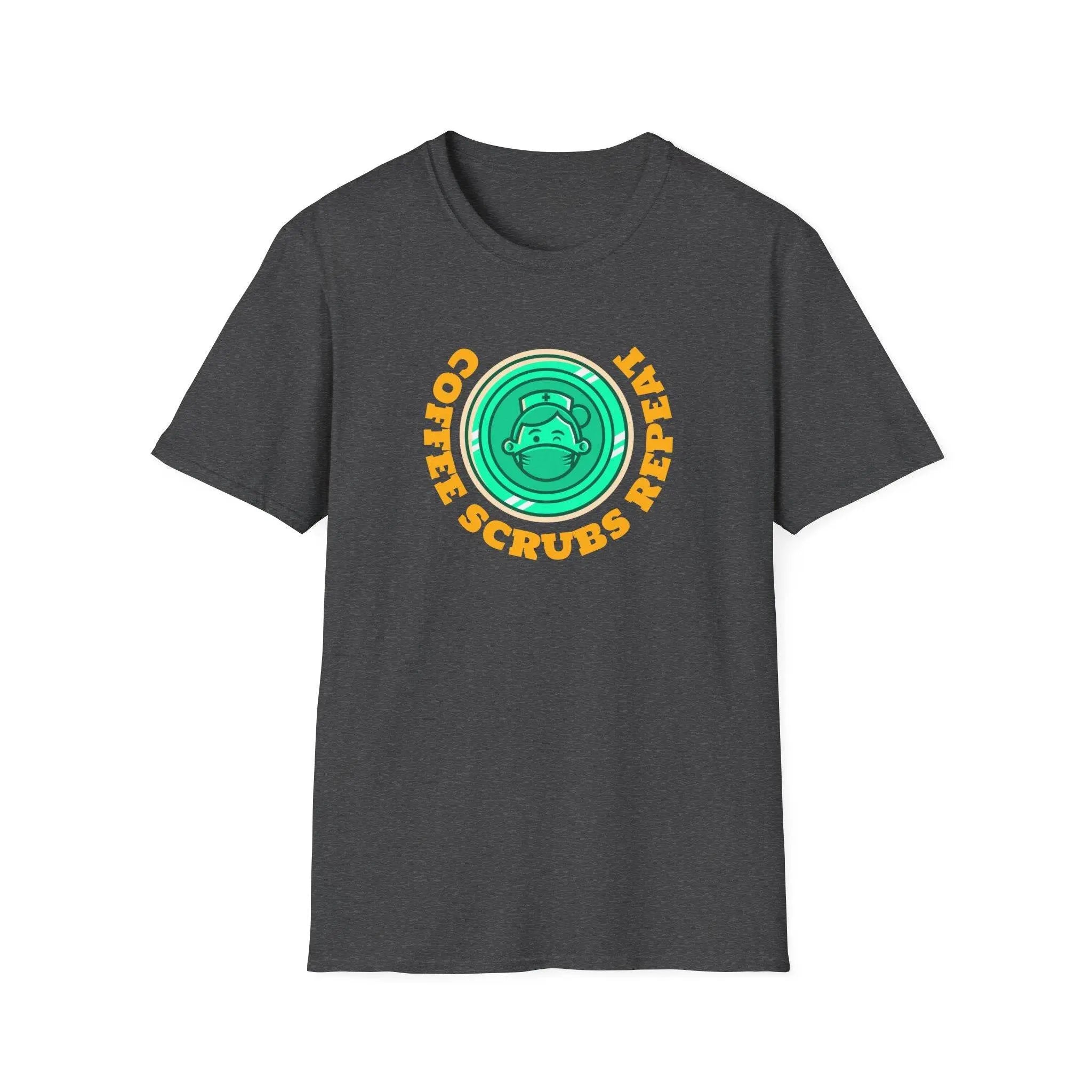 Coffee Scrubs Repeat Unisex Soft Style T-Shirt - Our Sacred Serenity Store