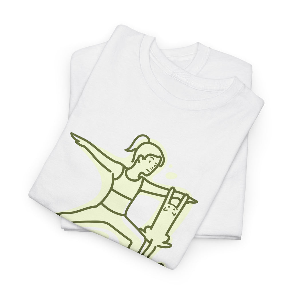 Yoga Inspired Unisex Heavy Cotton Tee, Motivational Shirt, Yoga Gift, Wellness Apparel, Mindfulness T-Shirt, Zero Distractions Tee