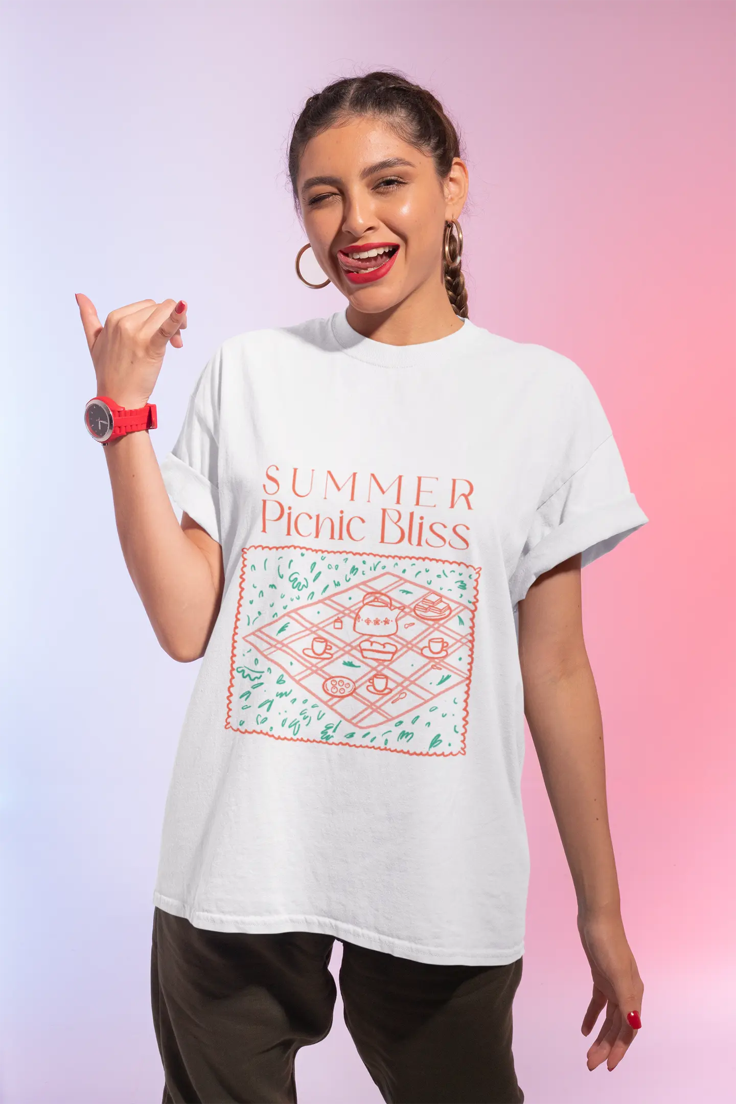 Summer Picnic Bliss Tee Printify