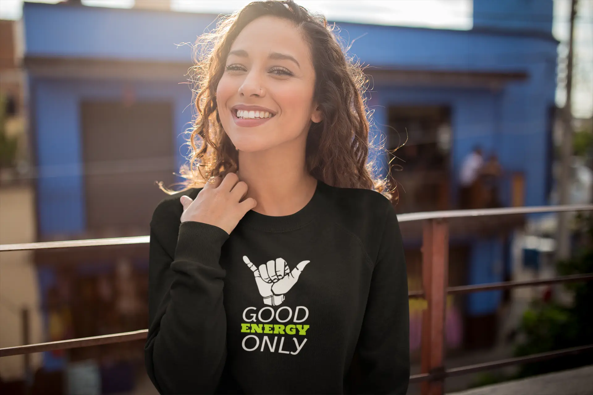 Positive Vibes Unisex Sweatshirt- Good Energy Only! Printify