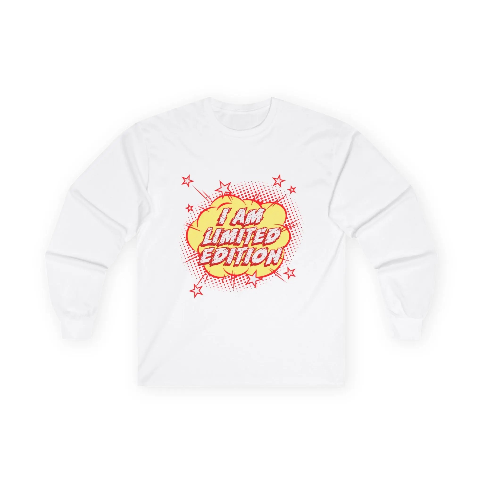 I Am Limited Edition" Cosmic Comic-Style Tee Printify