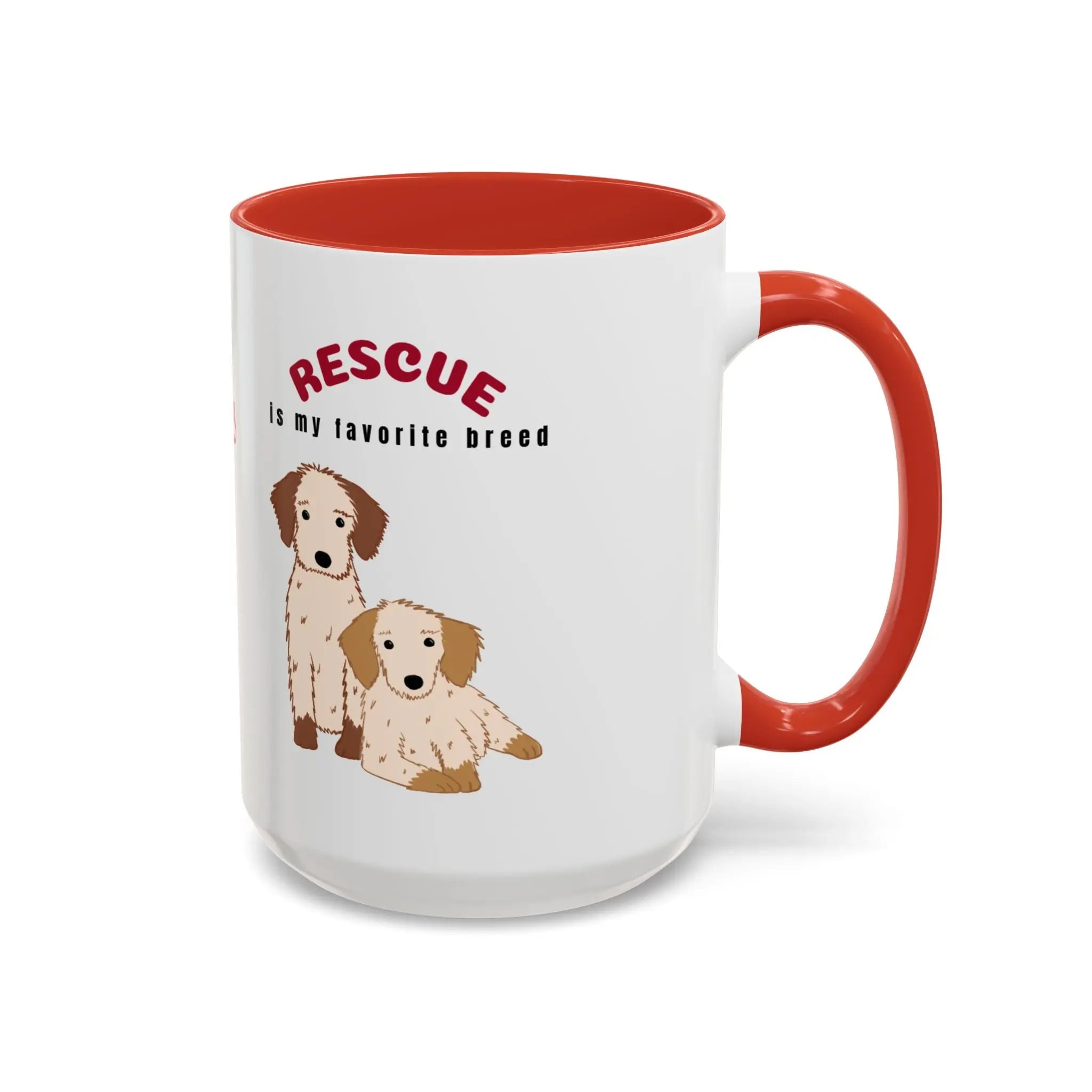 Rescue Dogs Love Coffee Mug – A Sweet Sip for Every Animal Lover Printify