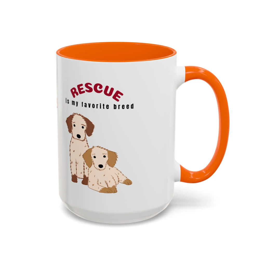 Rescue Dogs Love Coffee Mug – A Sweet Sip for Every Animal Lover Printify