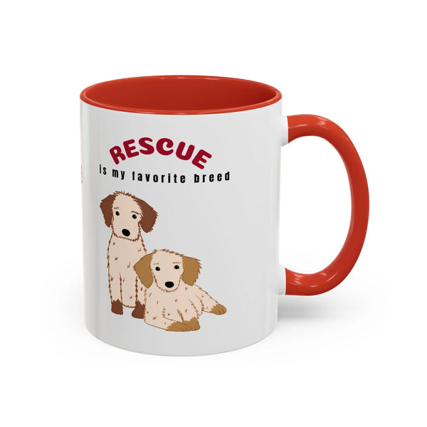 Rescue Dogs Love Coffee Mug – A Sweet Sip for Every Animal Lover Printify