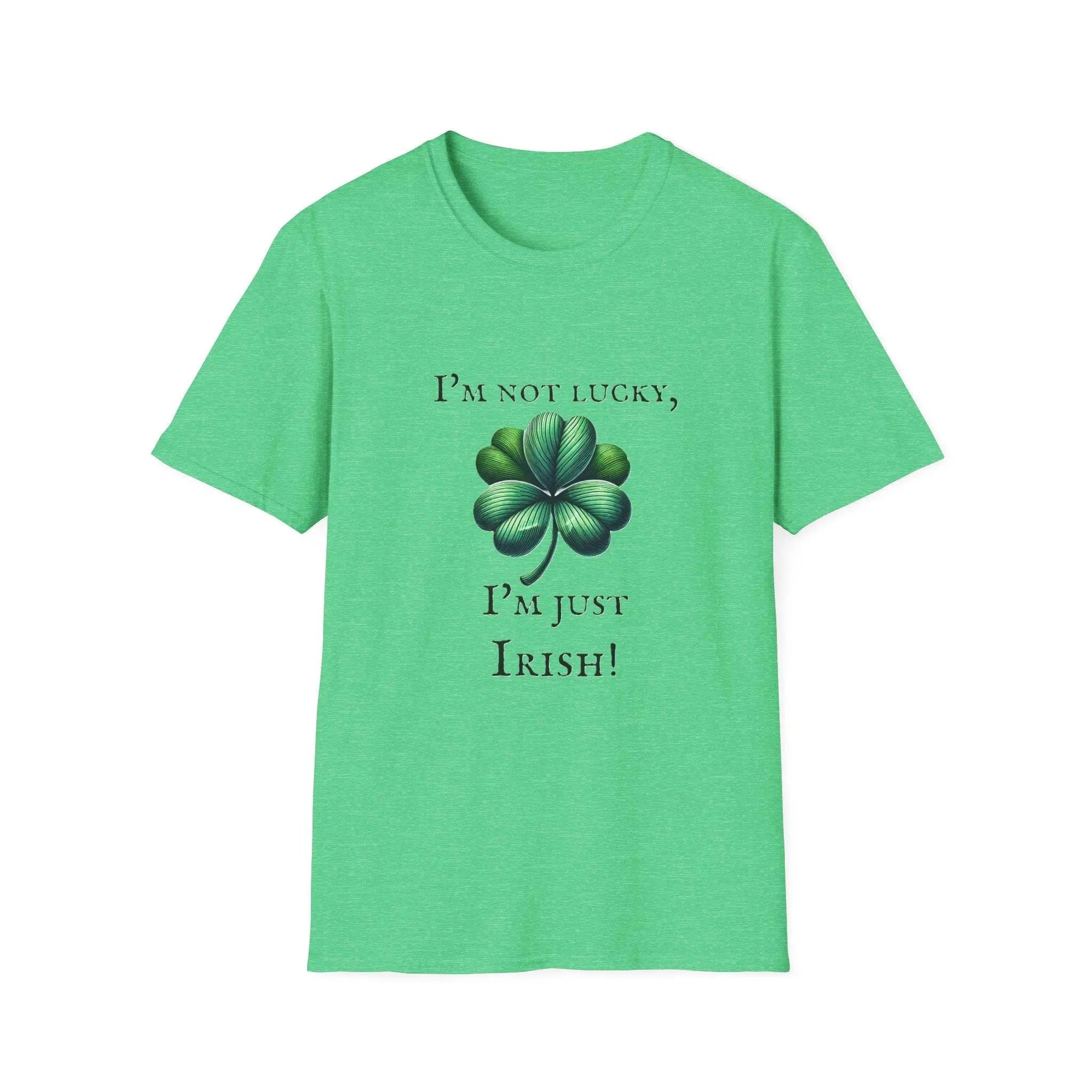“I’m Not Lucky, I’m Just Irish” Clover Tee – Celebrate Heritage with Style - Our Sacred Serenity Store