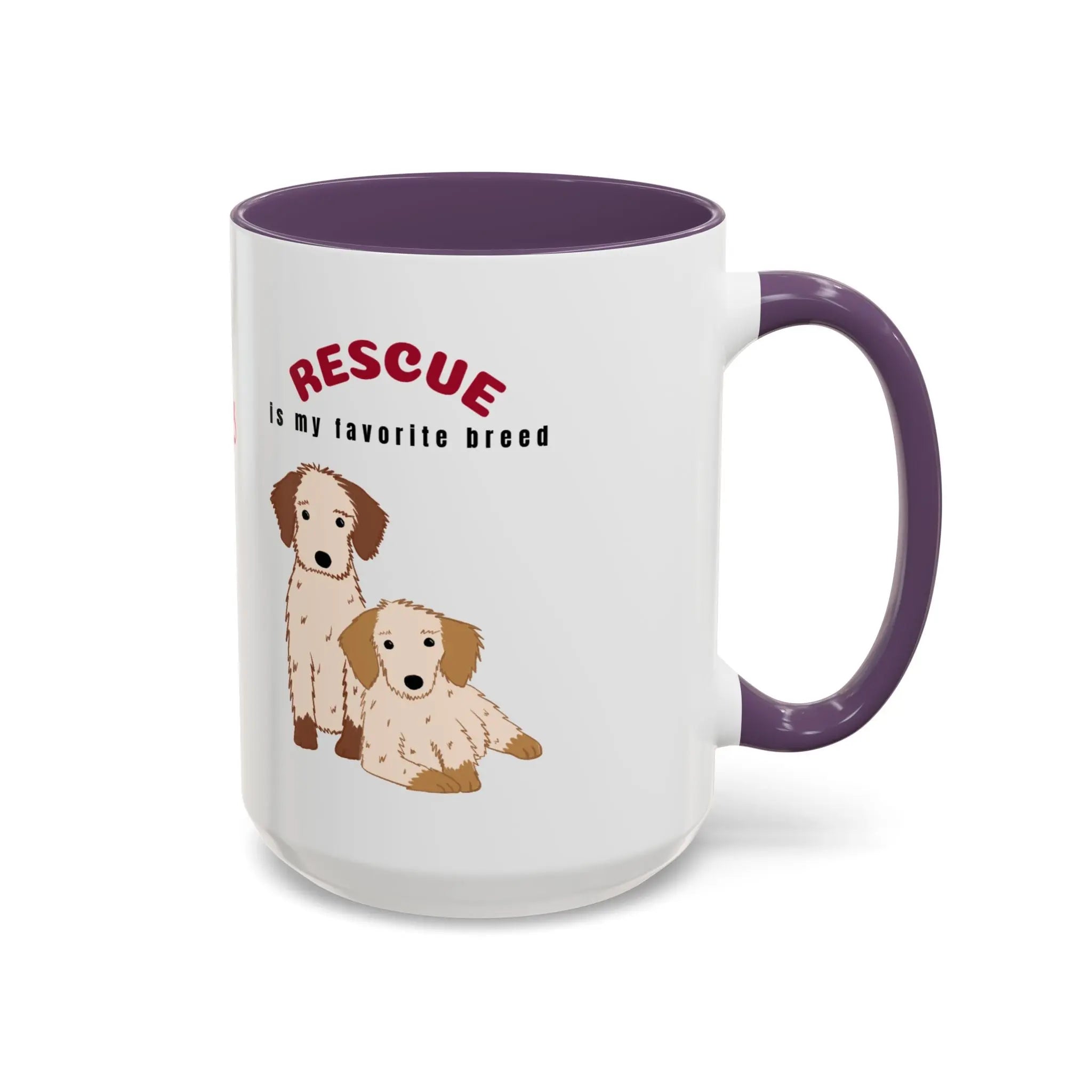 Rescue Dogs Love Coffee Mug – A Sweet Sip for Every Animal Lover Printify