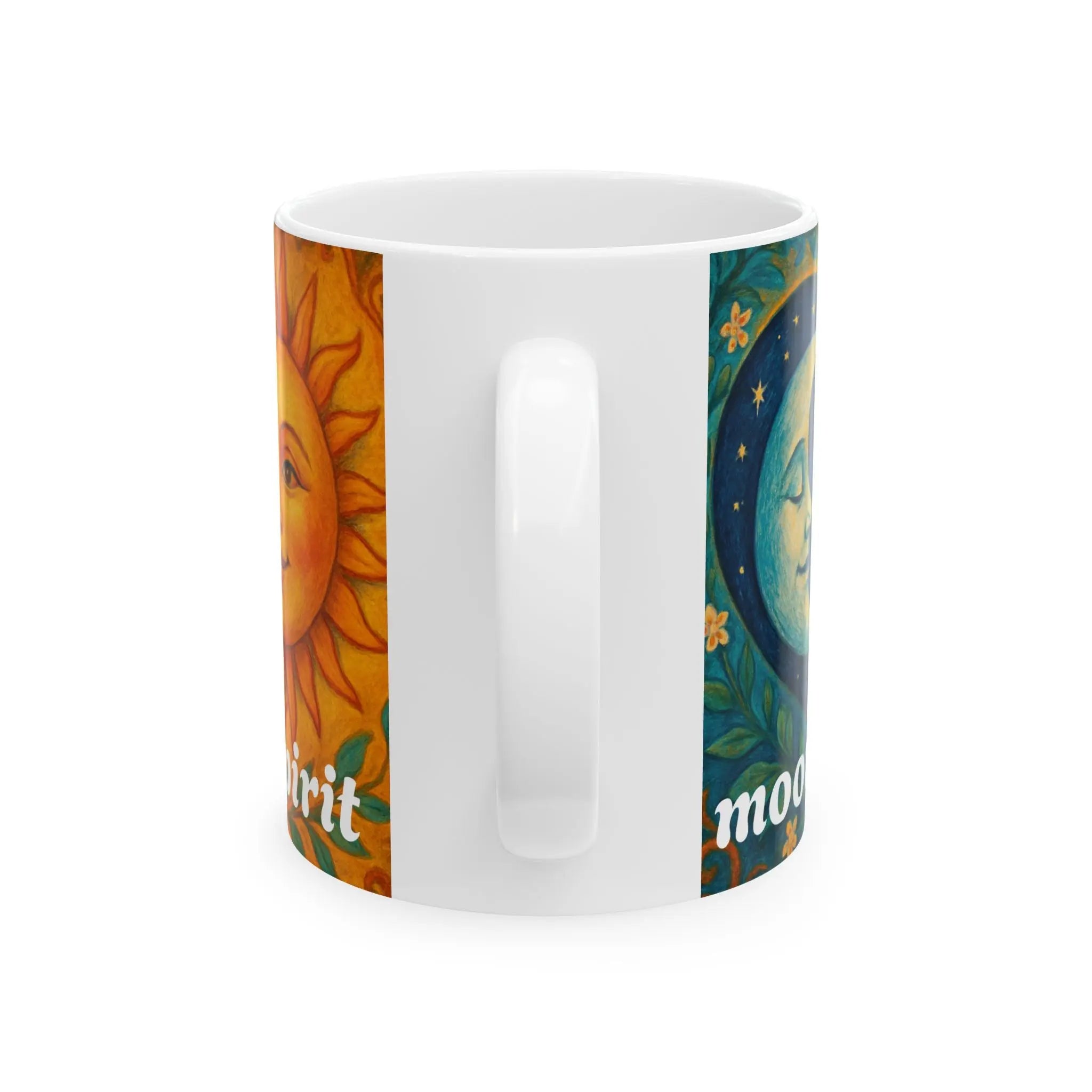 July Soul: Moonlit Heart, Sunny Spirit” Ceramic Mug Printify