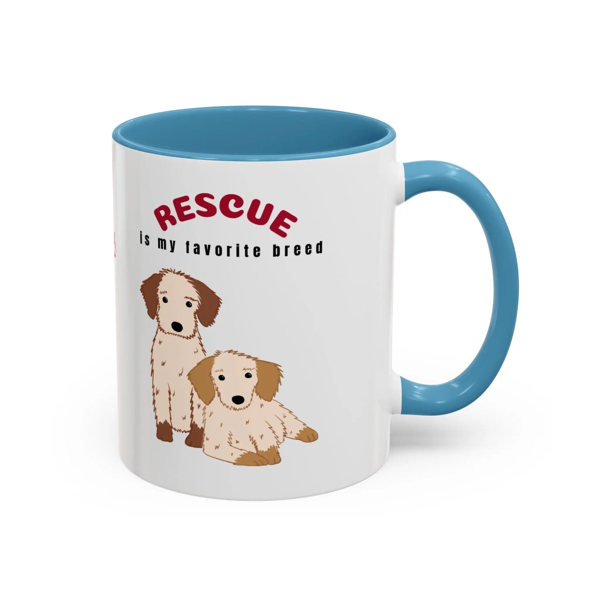 Rescue Dogs Love Coffee Mug – A Sweet Sip for Every Animal Lover Printify