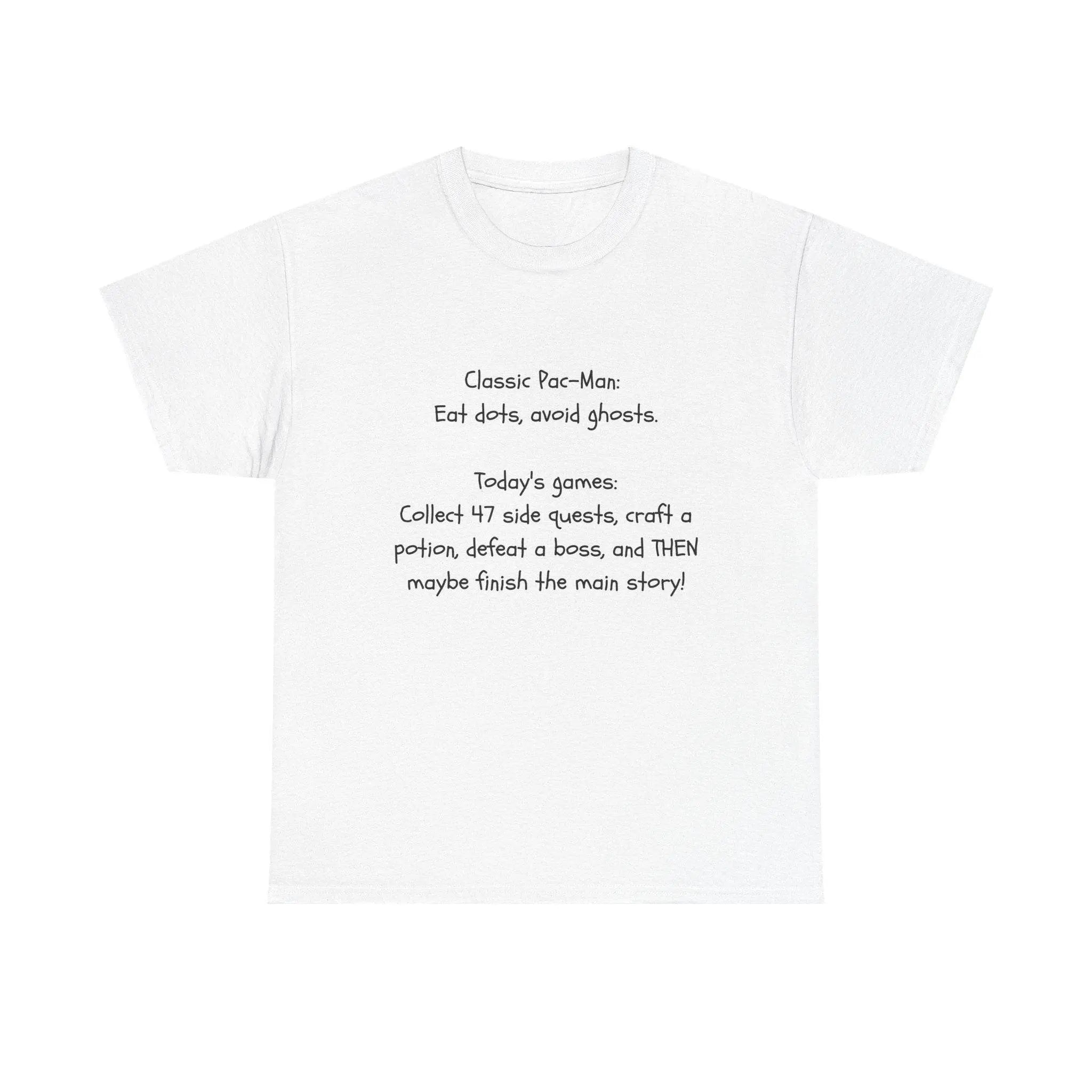 Gamer Tee: Classic Pac-Man vs Modern Games - Our Sacred Serenity Store